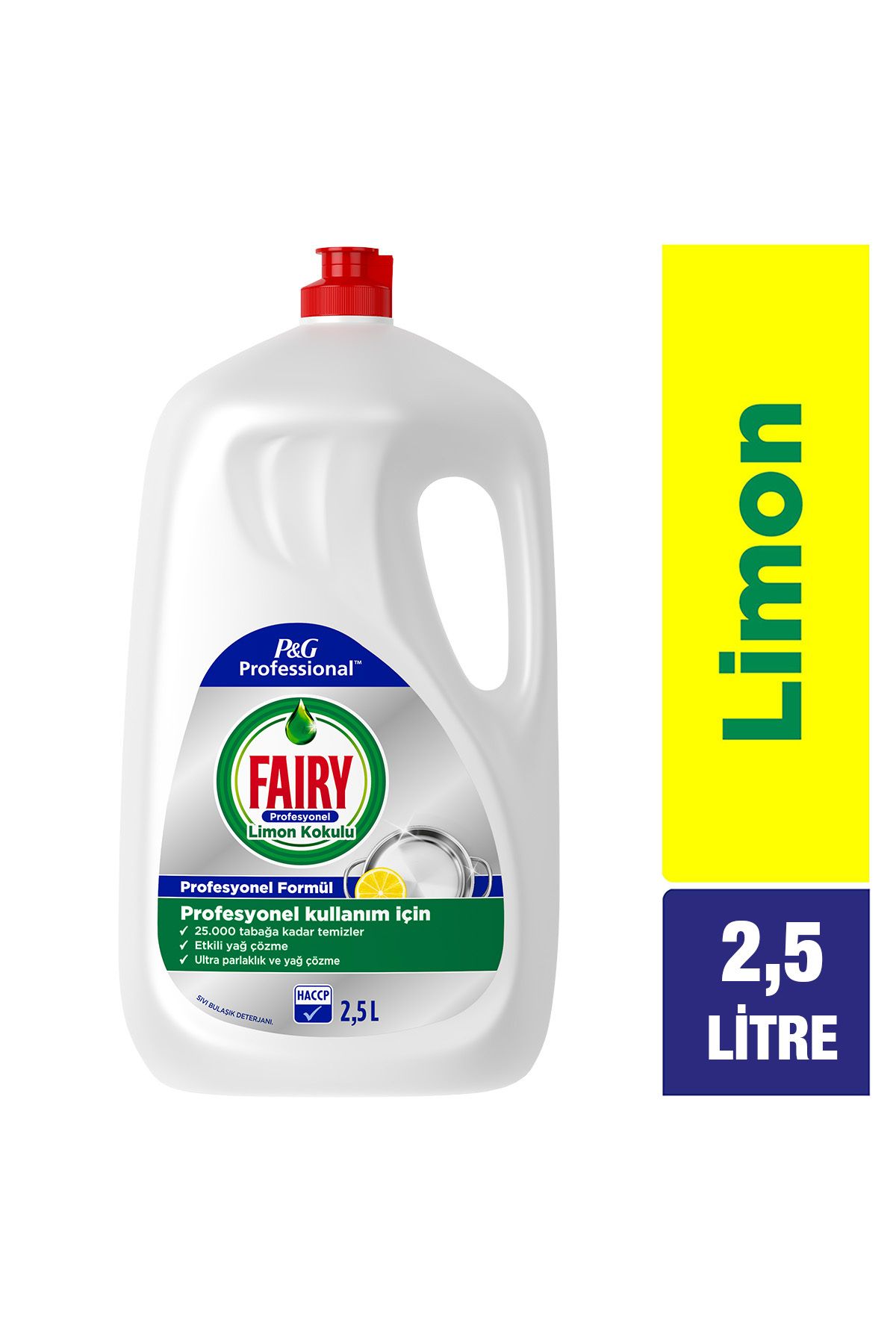 Fairy Profesyonel Sıvı Bulaşık Deterjanı 2,5L × 2 Adet