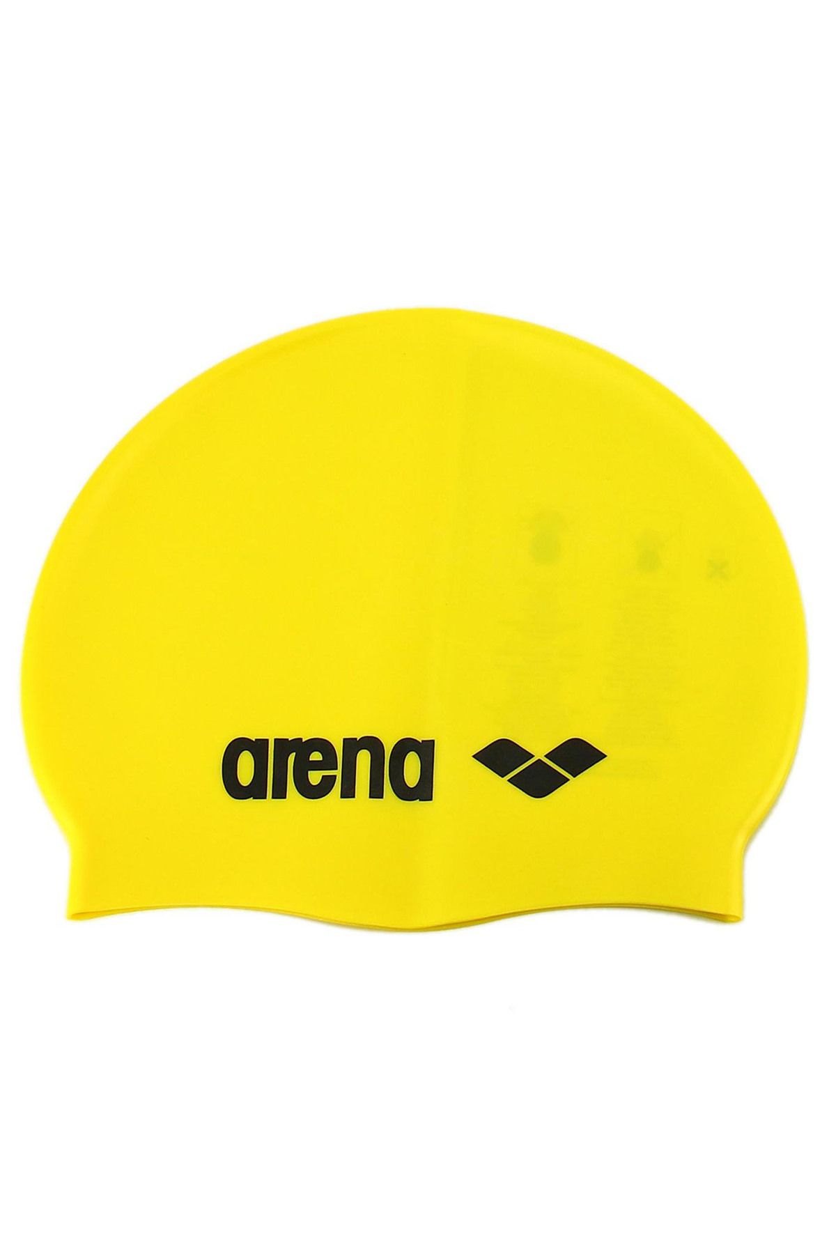 کلاه شنای یونیسکس زرد سیلیکونی کلاسیک Arena