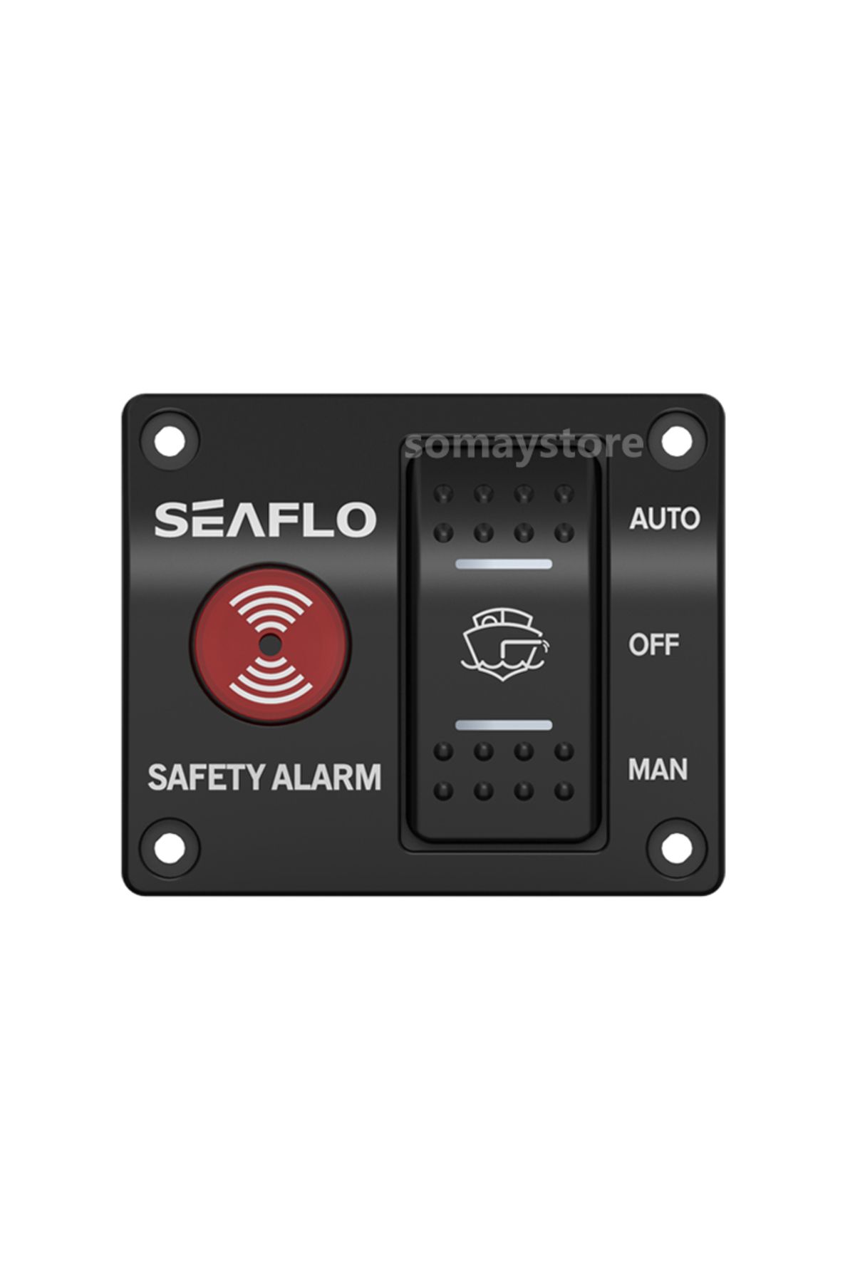 Somay Store Sintine Pompası Kontrol Paneli Alarmlı Seaflo 63x73mm 12v