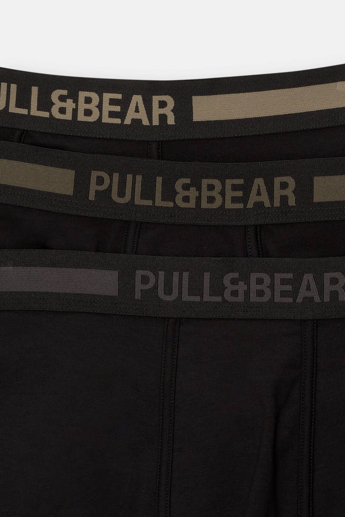 Pull & Bear-مجموعة من 3 بوكسرات بشعار ملون 4