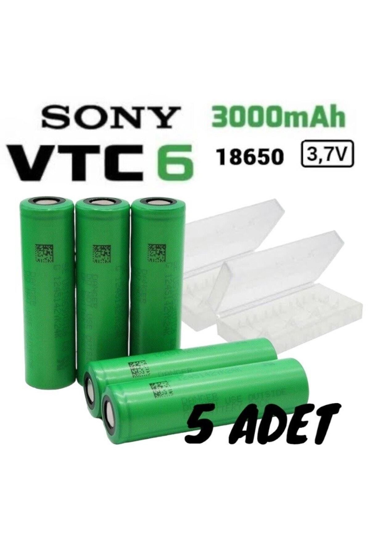 MURATA Sony Murata Vtc6 18650 3.7v 3000 Mah Li-ion Şarjlı Pil 5'li