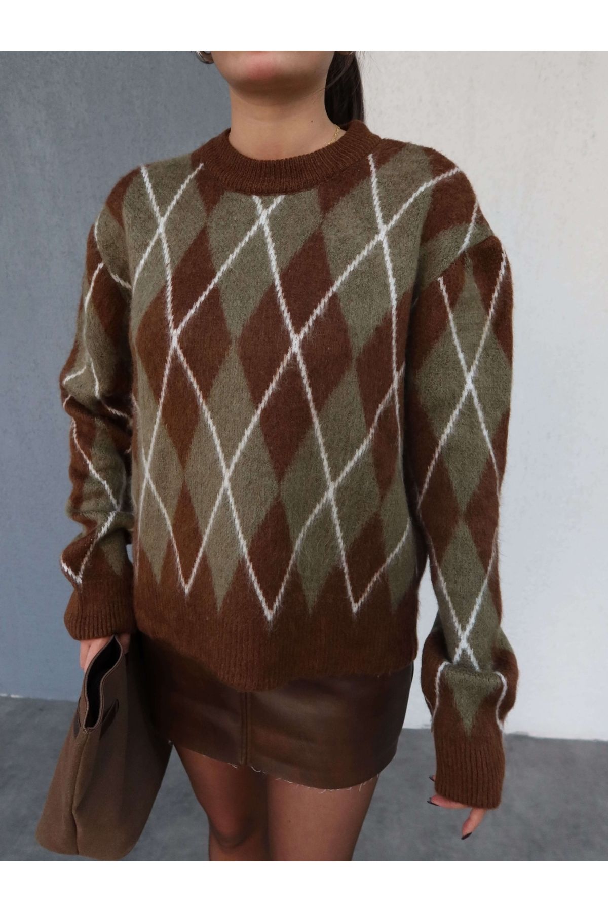 ESRAHELVACI-Rectangular Pattern Sweater 2