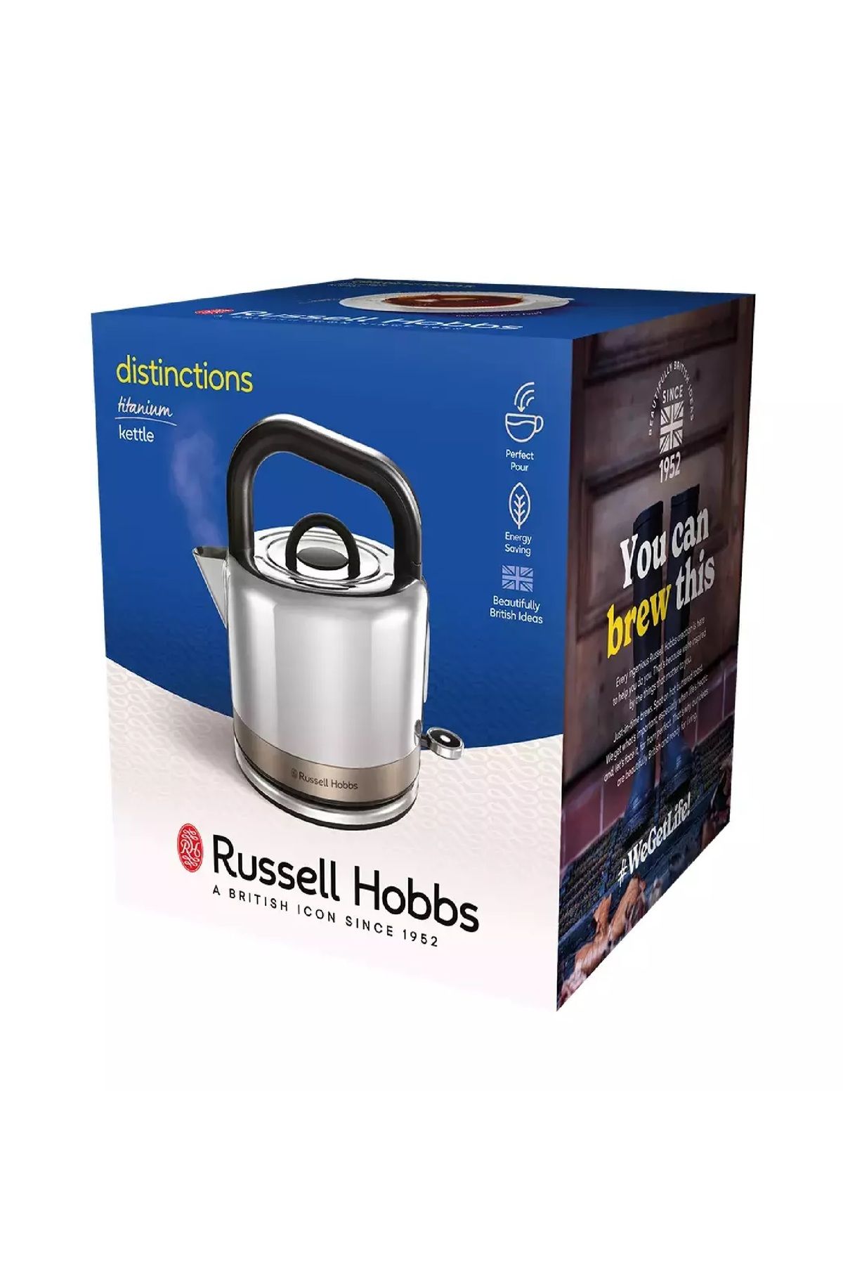 RUSSELL HOBBS Elektrikli Yeni Seri Distinctions Su Isıtıcısı, Kettle - Titanium