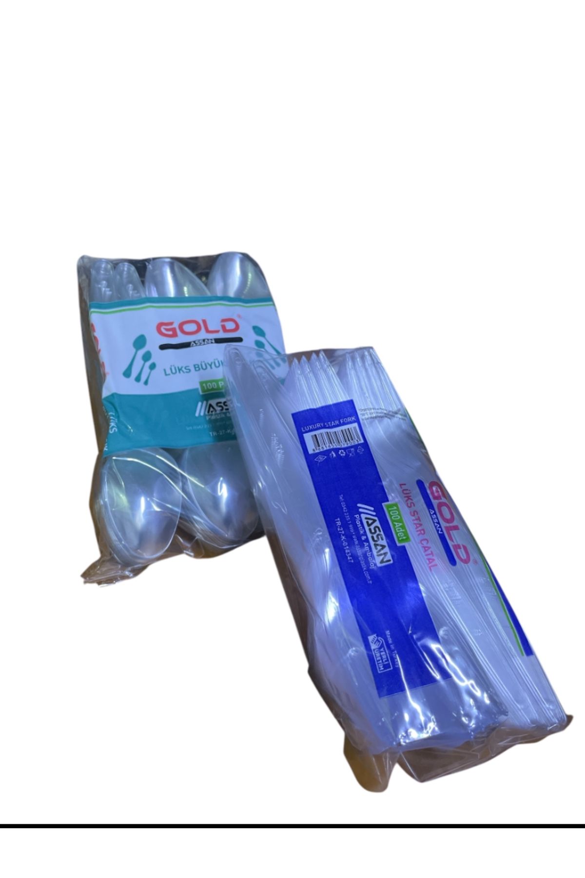 Home Plasti̇k 100 Çatal 100 Kaşik Seti̇