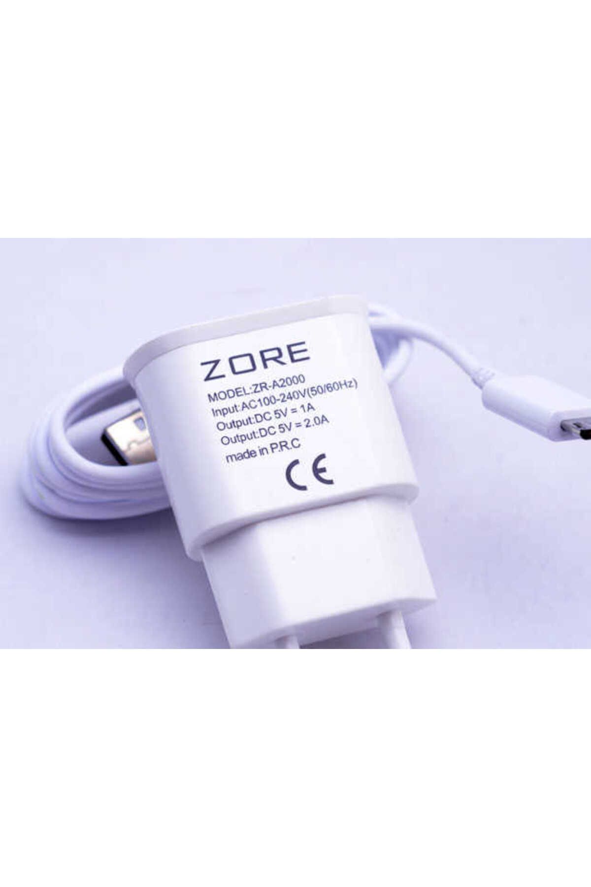 zore Beyaz 2000 Mah 2 in 1 Micro Ev Şarj Seti-Zore