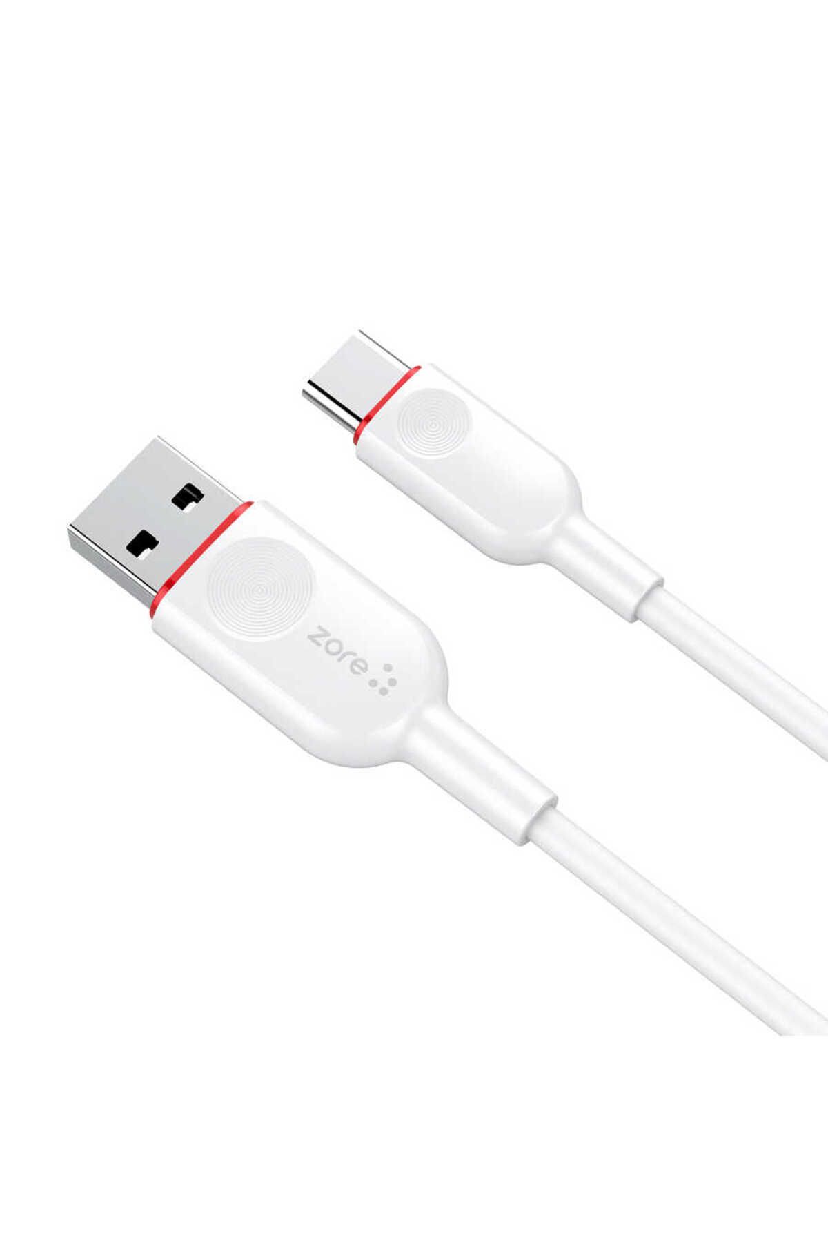 zore Beyaz ZCL-03 Type-C Usb Kablo-Zore