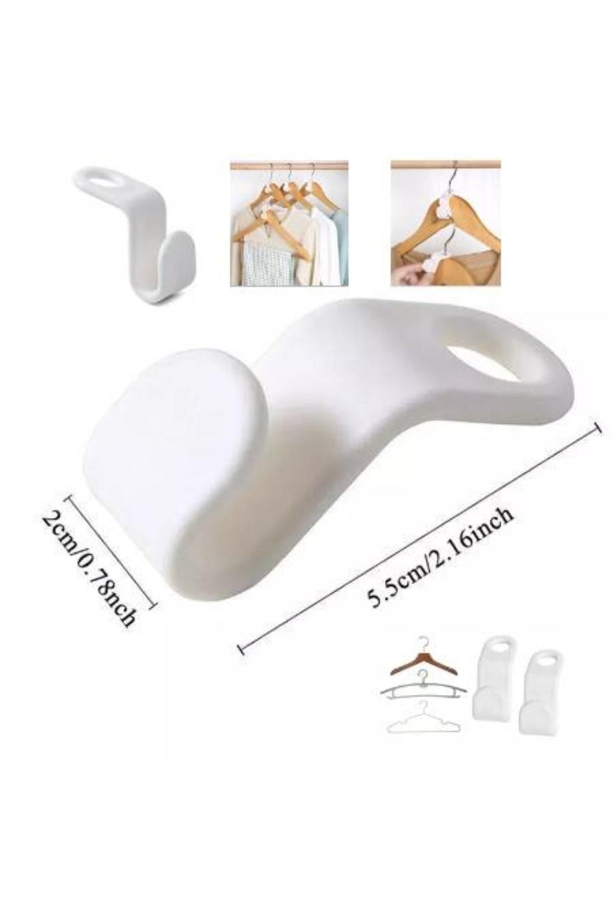 optana-10Pcs Multi-Purpose Hook Organizing Set - Hanger Multiplexer, Closet Wardrobe Organizer 3