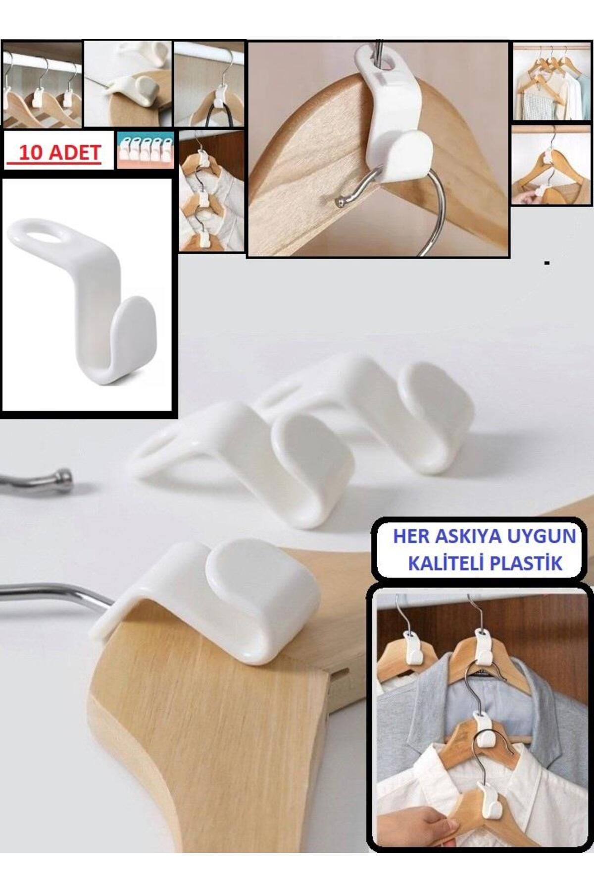 optana-10Pcs Multi-Purpose Hook Organizing Set - Hanger Multiplexer, Closet Wardrobe Organizer 4