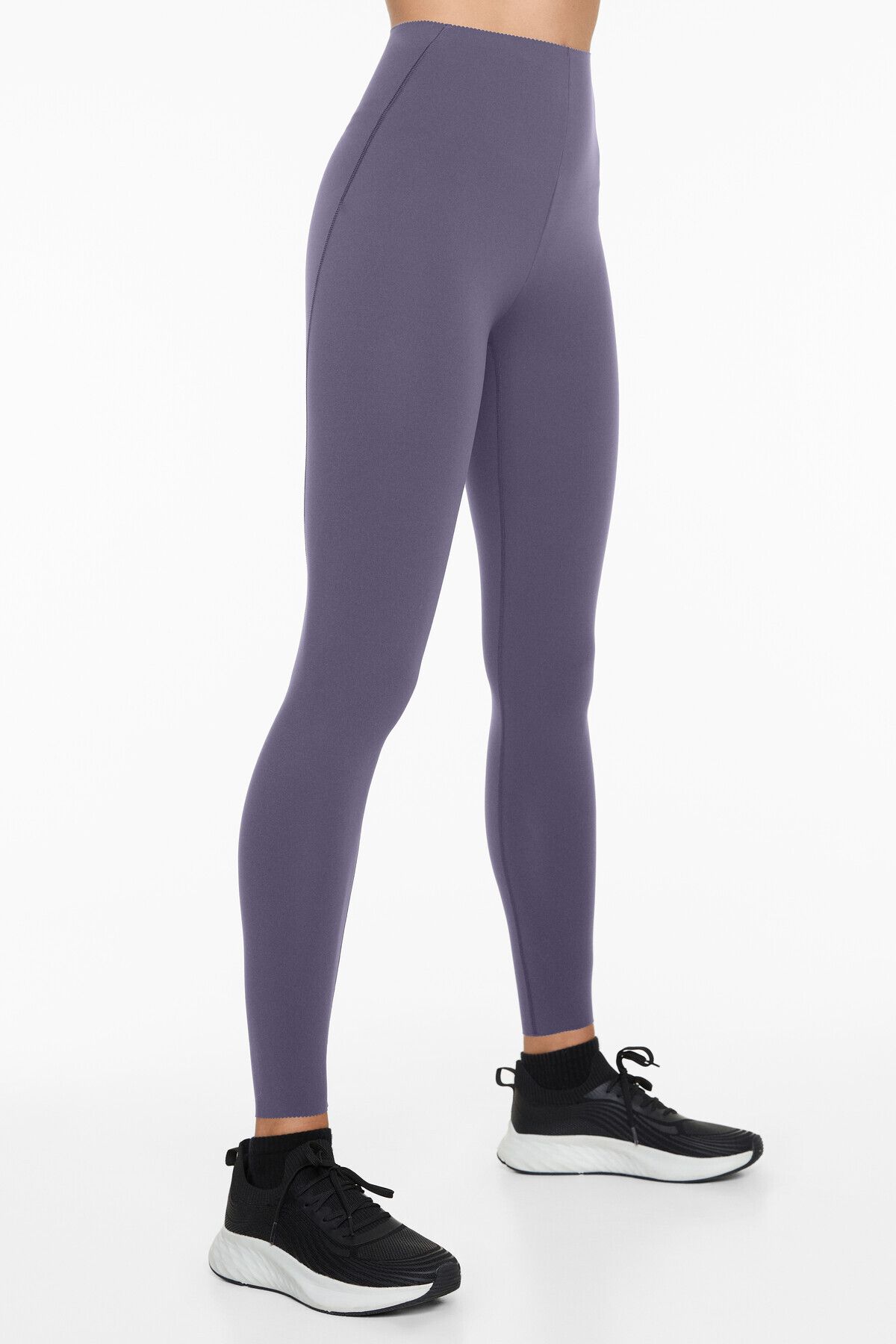 Oysho-Compressive core control ankle-length leggings 1