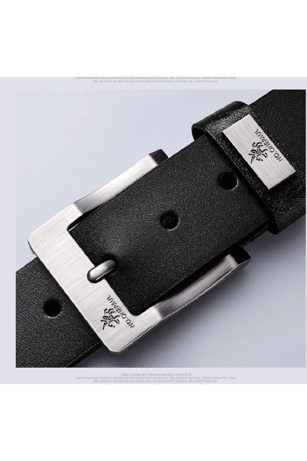 NO.ONEPAUL-Genuine Leather Men's Belt with Metal Buckle 2
