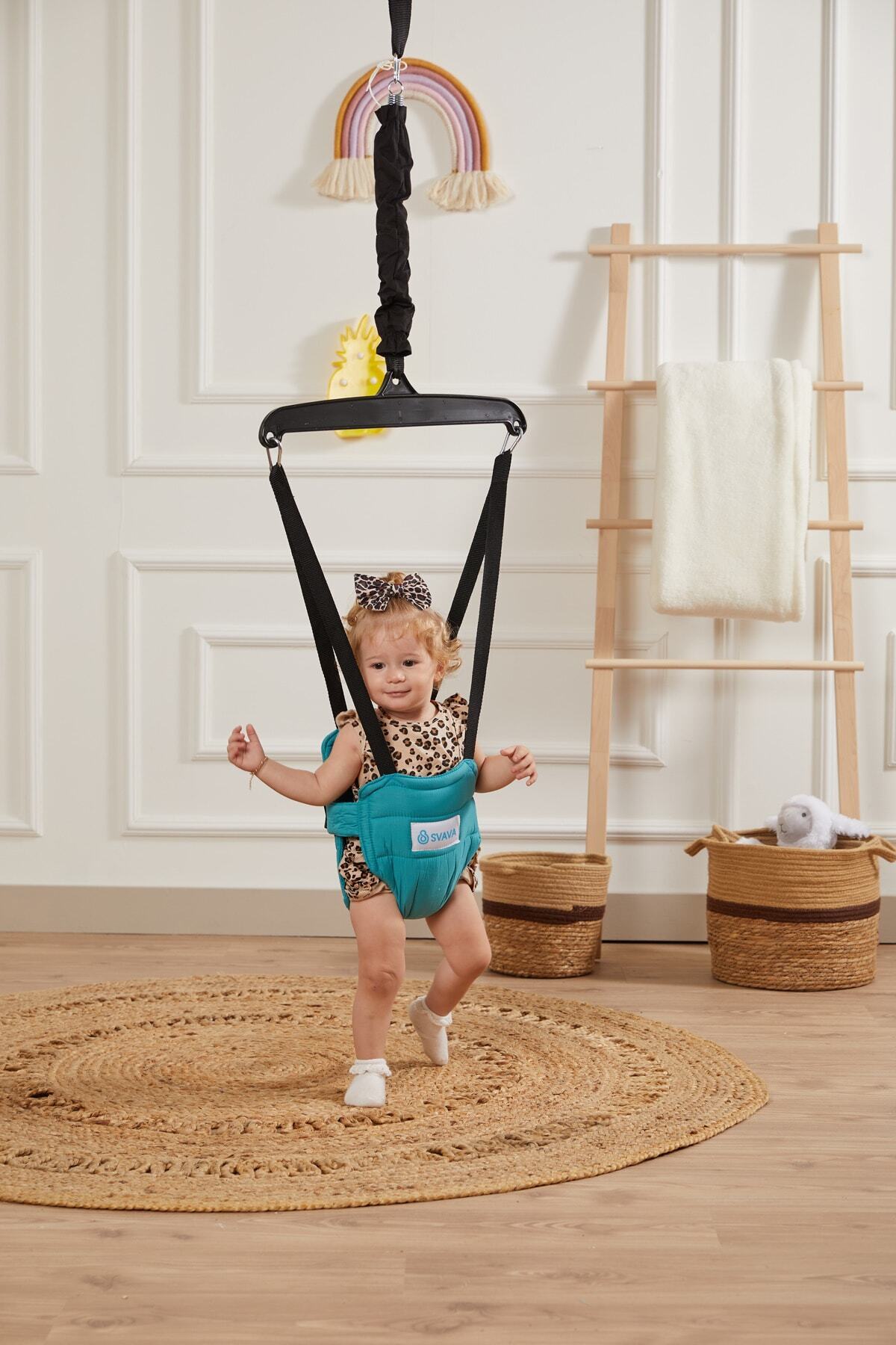 Svava Bebek Hoppala Zıp Zıp Yüz Korumalı - Bebek Yürüteç (TURKUAZ) fotoğrafı 4 (önizleme)