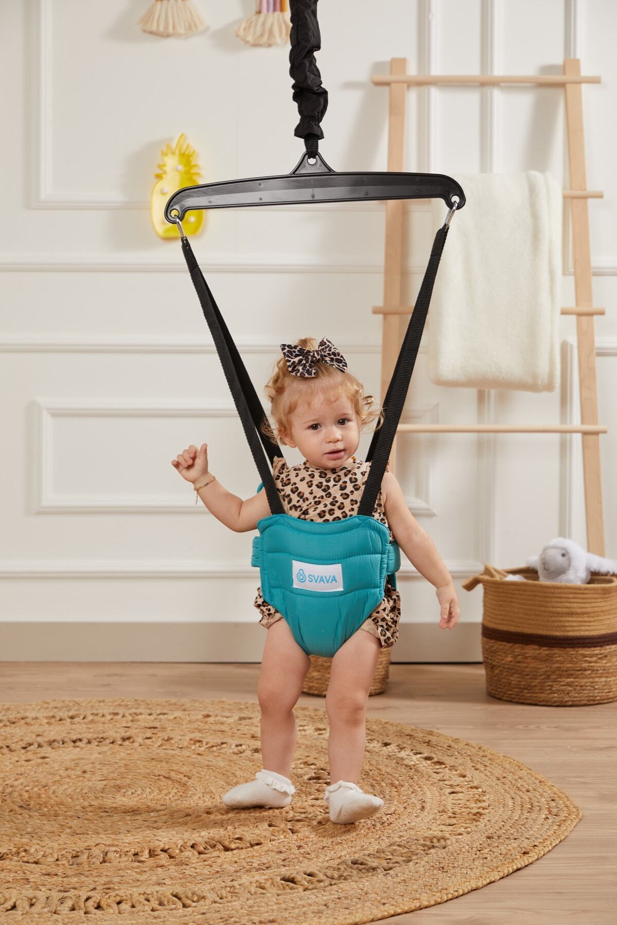 Svava Bebek Hoppala Zıp Zıp Yüz Korumalı - Bebek Yürüteç (TURKUAZ) fotoğrafı 2 (önizleme)