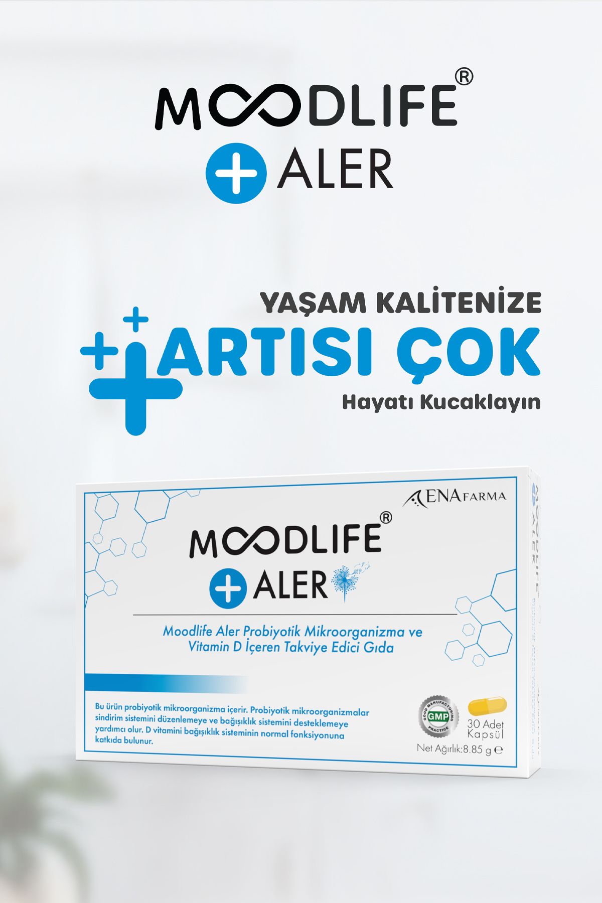 ENAFARMA Moodlife Aler Probiyotik Destek 30 Kapsül