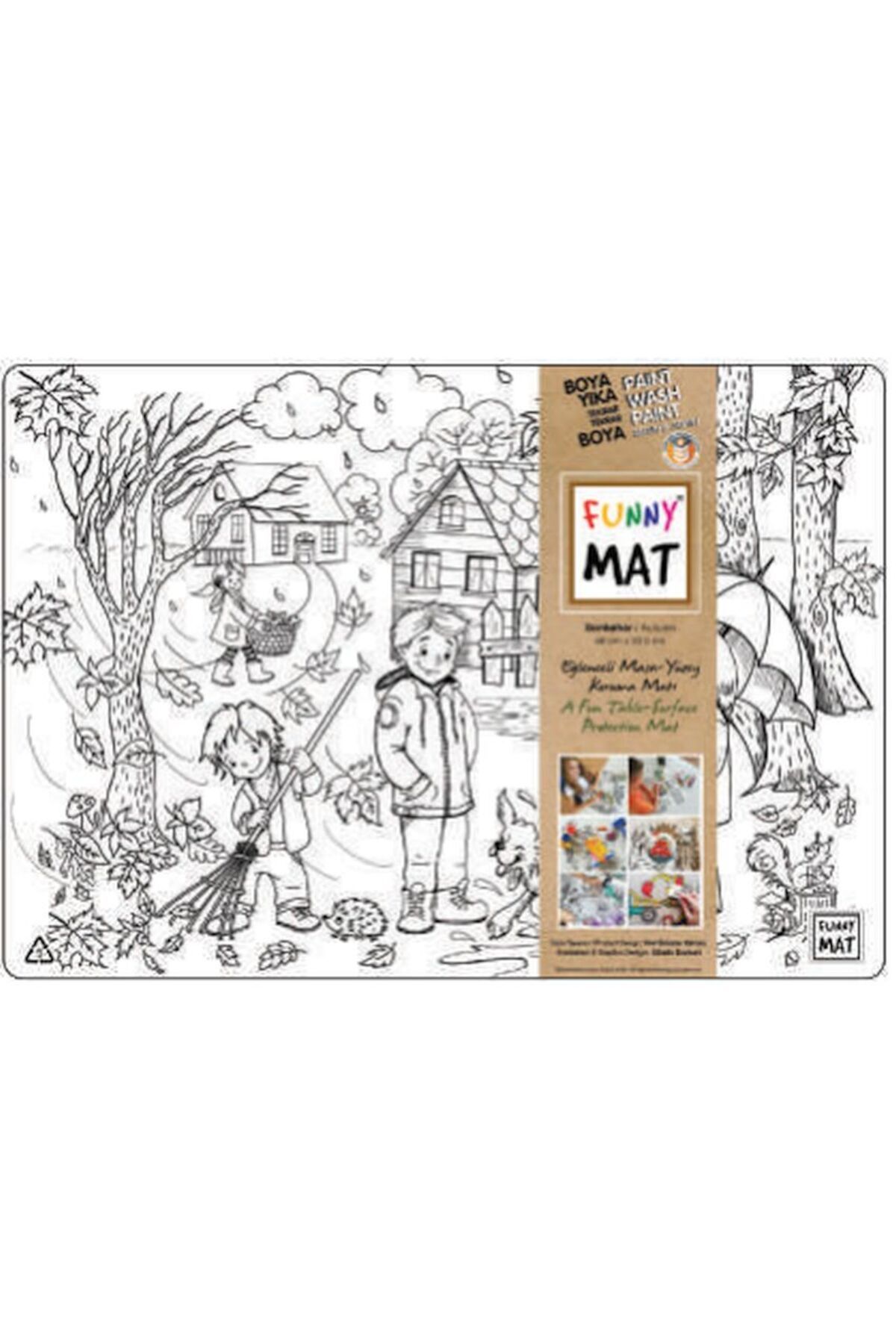 Akademi Çocuk Funny Mat - Sonbahar 33,5 X 48 Cm