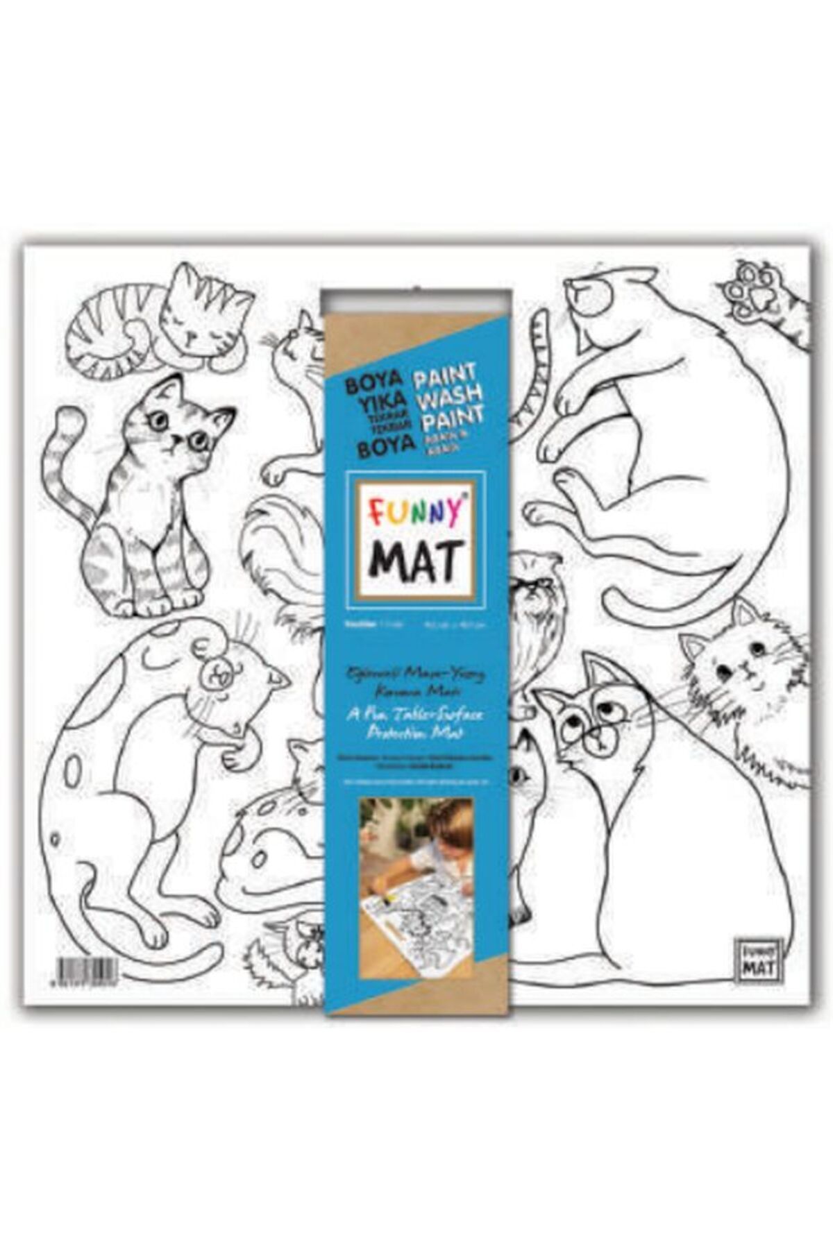 Destek Yayınları Funny Mat - Kediler 40x40cm