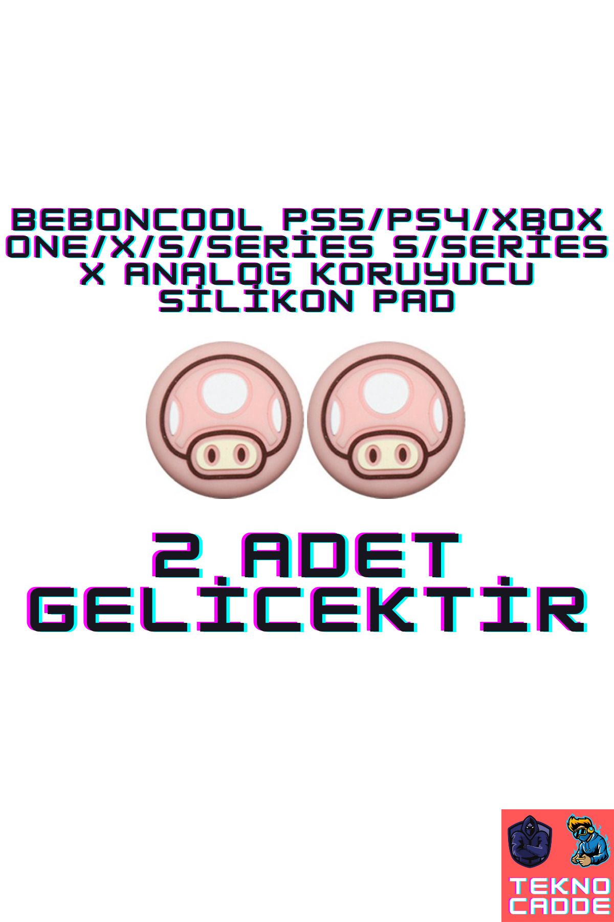 beboncool NeW3D Ps5/Ps4/Xbox ONE/ONE X/ONE S/Series S/Series X/Switch PRO Uyumlu Analog Koruyucu Silikon PAD