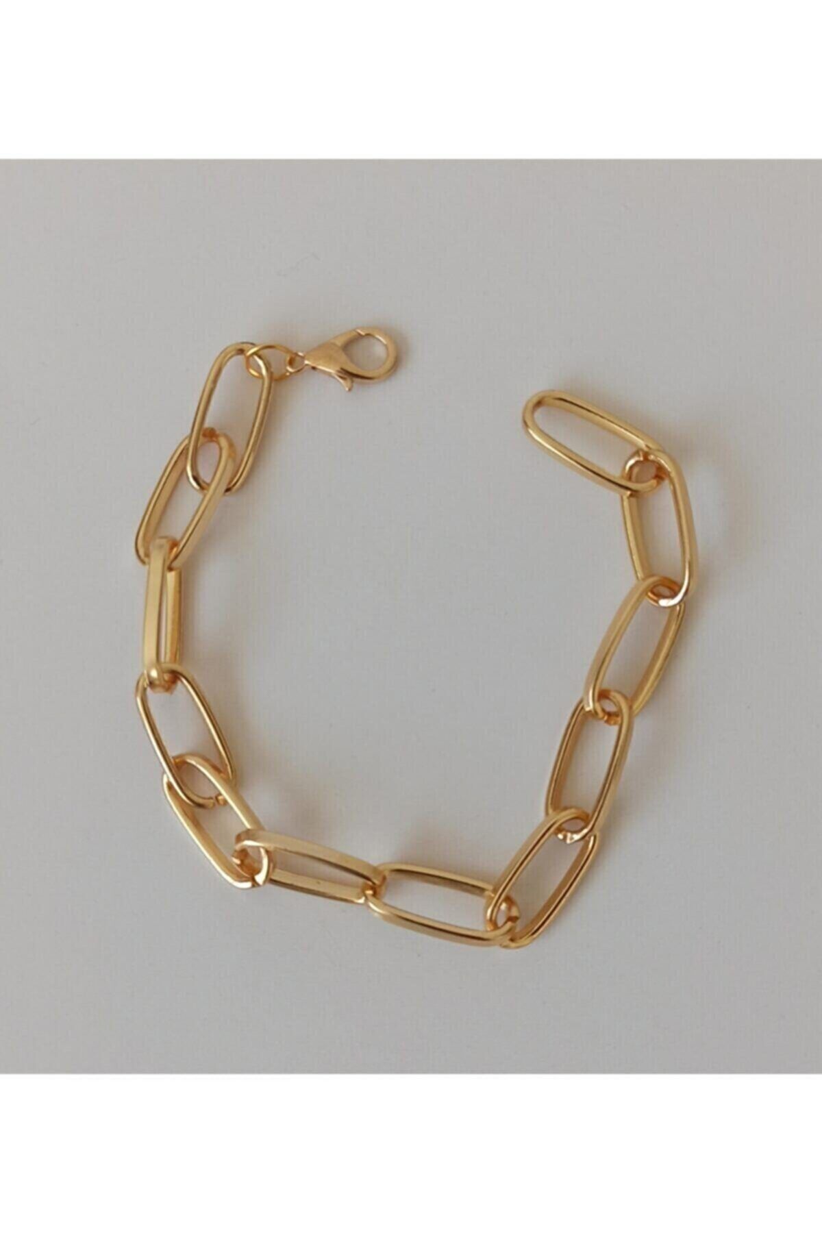 JEWELRY Kadın Gold Italyan Zincir Bileklik