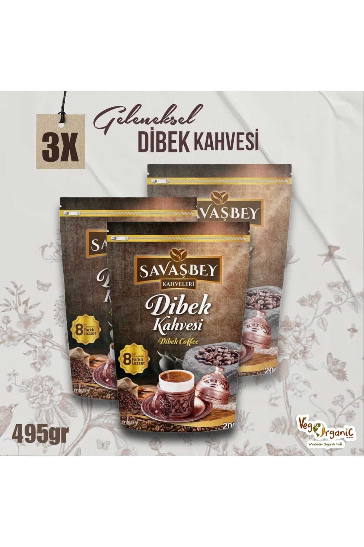 savaşbey 3 ADET Dibek Kahvesi 3*165gr