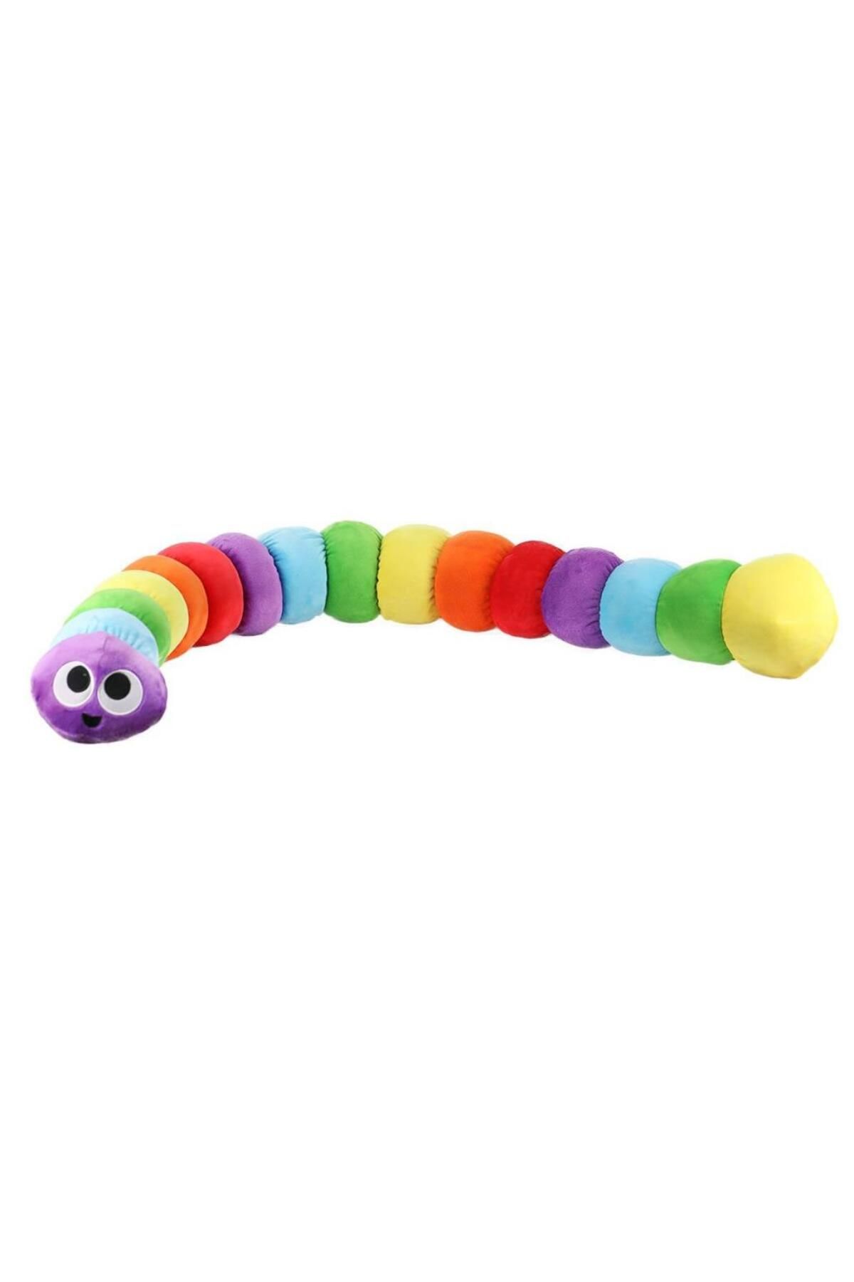 gcaksesuar Nessiworld POL-1066 Renkli Yastık Tırtıl 120 cm -Polly Toys