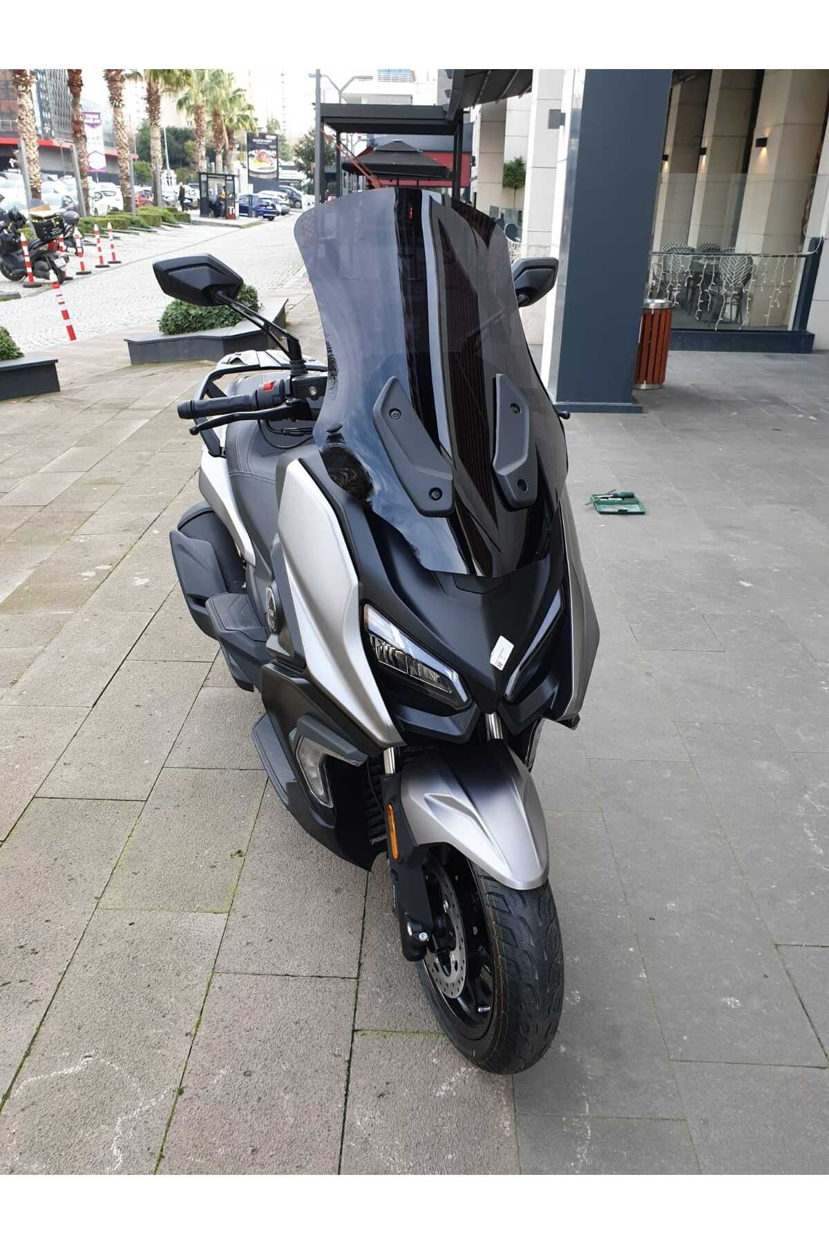 QJ Fort 350 Siperlik Ön Cam 2023-2025 Model 74cm Siyah Renkli 4mm UZUN CAM