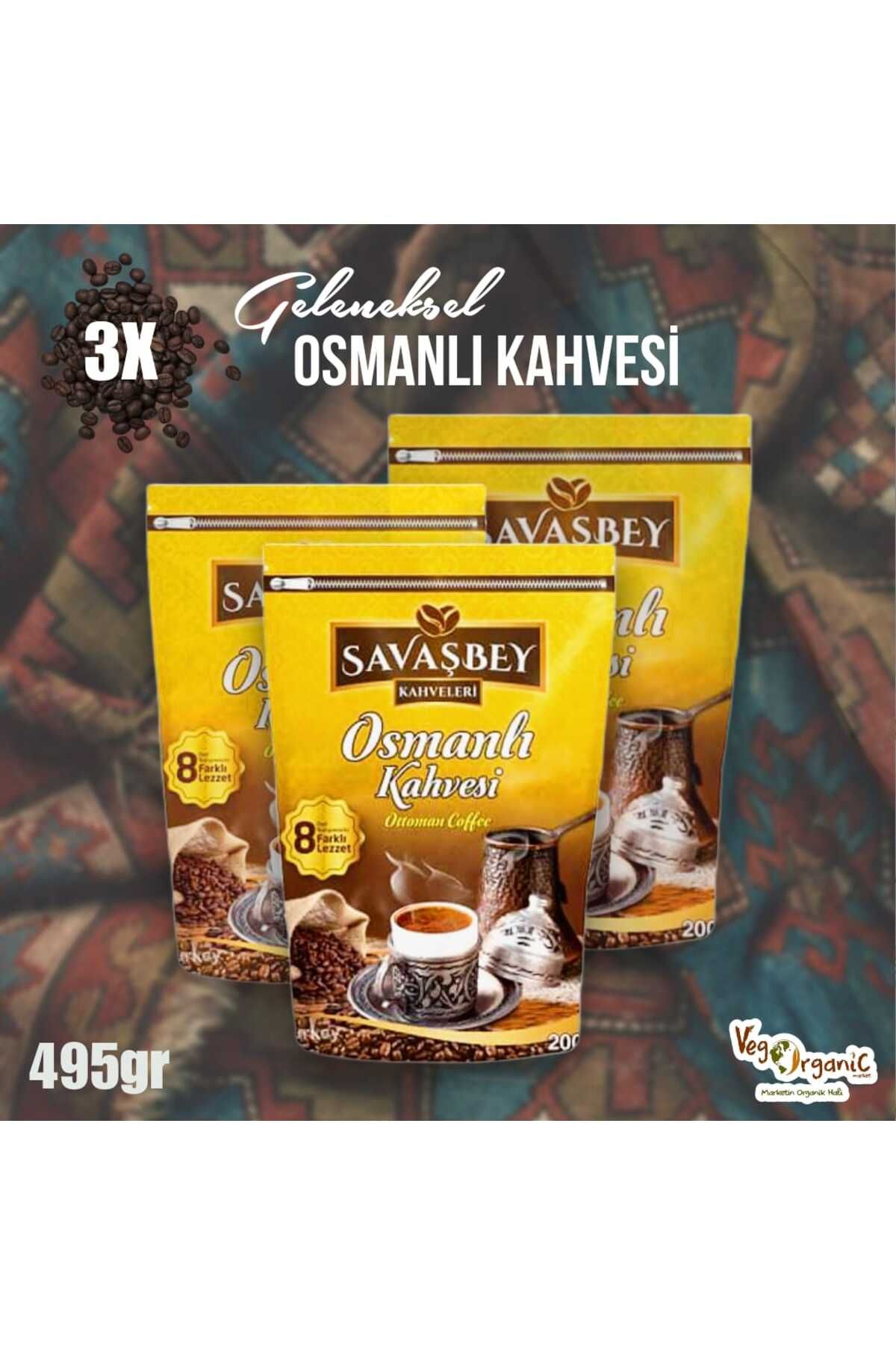 savaşbey 3 ADET Osmanlı Kahvesi 3*165gr