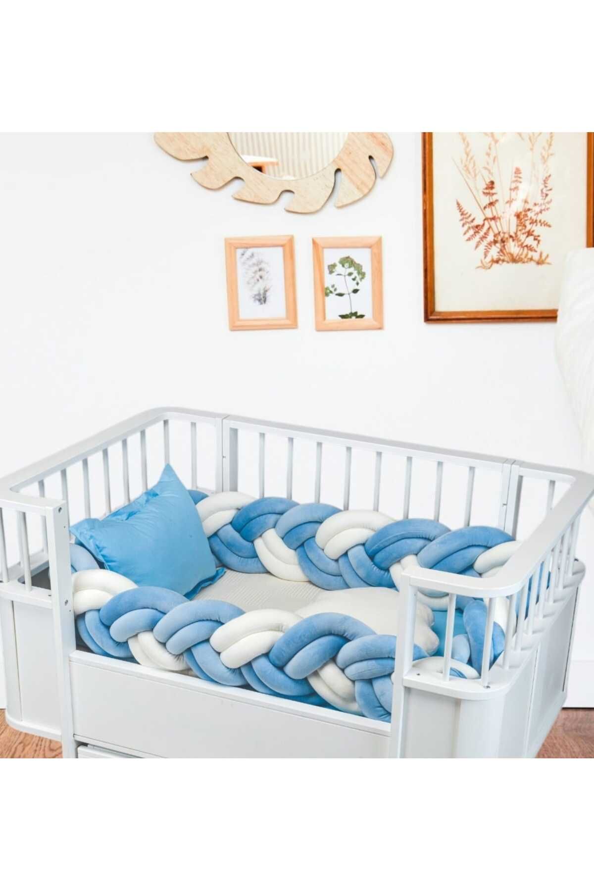 TUGU HOME&BABY KADİFE,PAMUK 5 PARÇA 70x130 cm BEŞİK UYKU SETİ,BEBEK UYKU TAKIMI,ANNE YANI SET