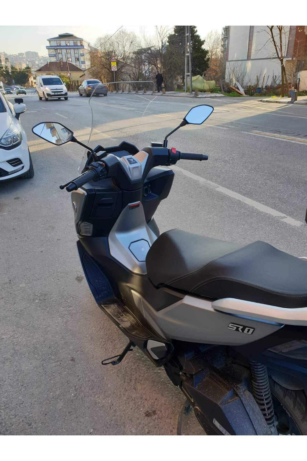 Voge SR1 Siperlik Ön Cam 2023-2025 Model 72cm Şeffaf Renkli 4mm UZUN CAM