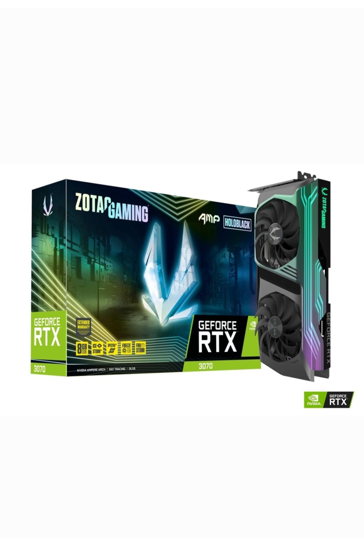 Martex AMP HOLO BLACK GEFORCE RTX 3070-8GB-GDDR6-256BİT-EKRAN KARTI-MARTEXSON