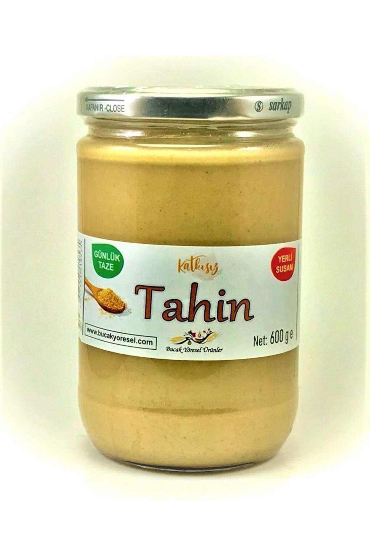 Bucak Yöresel Ürünler Tahin 600g %100 Susamdan, Günlük Taze Çekim