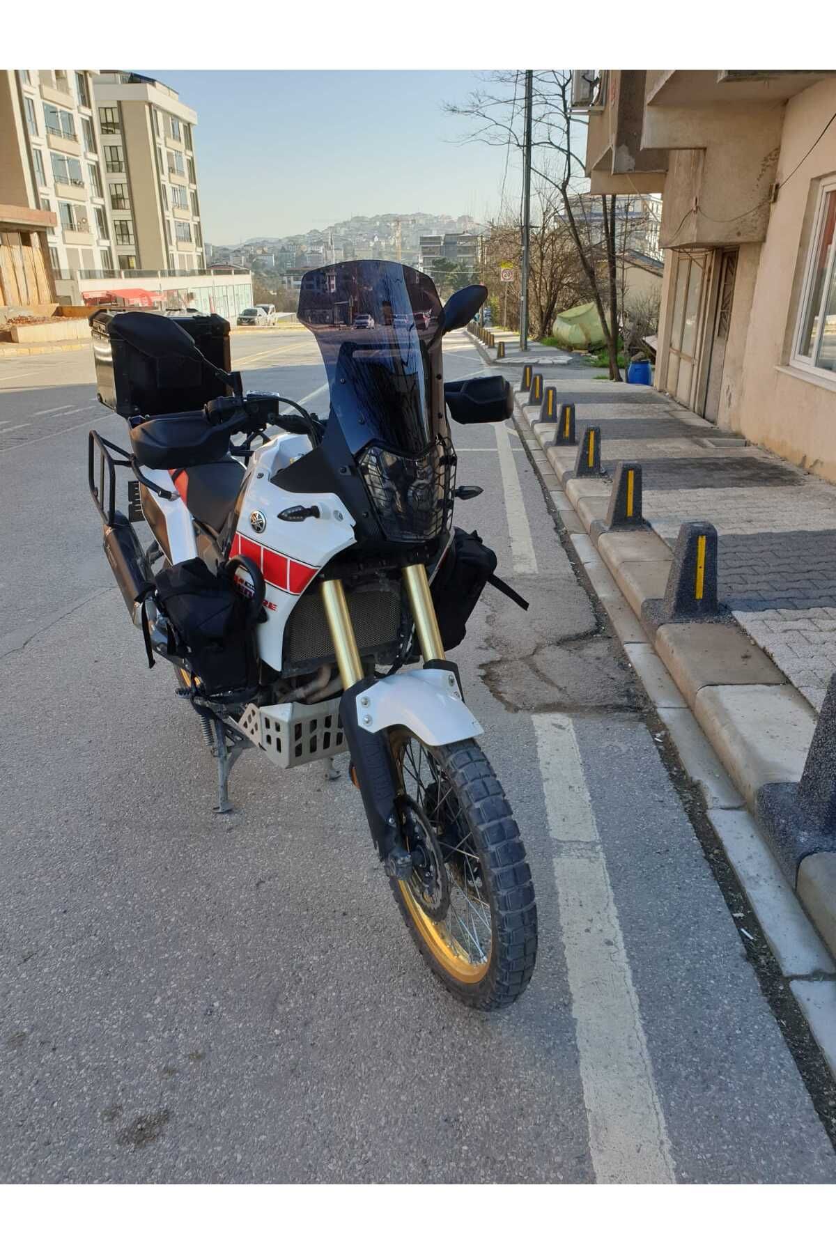 Yamaha Tenere Rall 700 Siperlik Ön Cam 2019 2025 Model 39cm Siyah Renkli 4mm