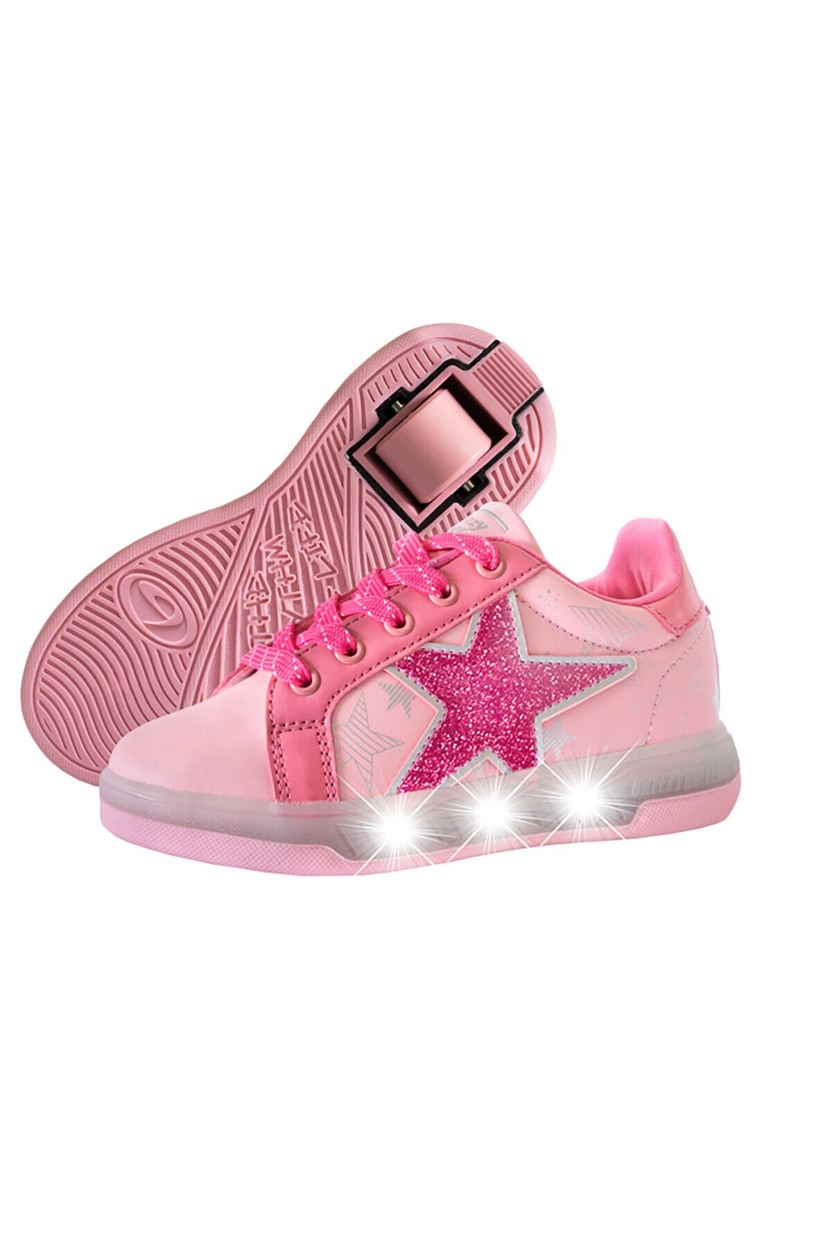 Breezy Rollers Tekerlekli Spor Ayakkabı Blast LED pink