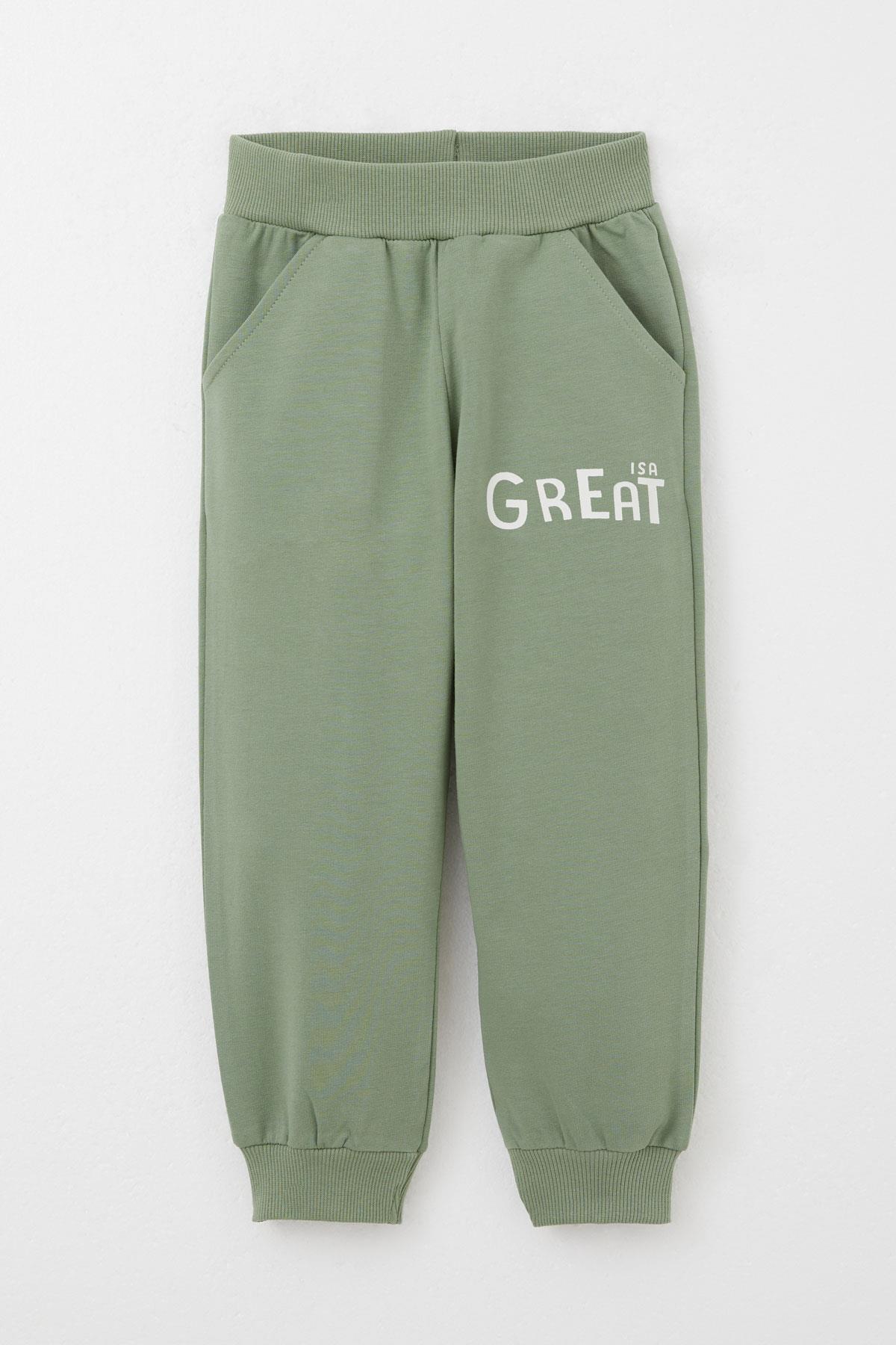 Breeze Erkek Çocuk Eşofman Takım Harika Dinozor Baskılı 1.5-5 Yaş, Ekru fotoğrafı 3 (önizleme)