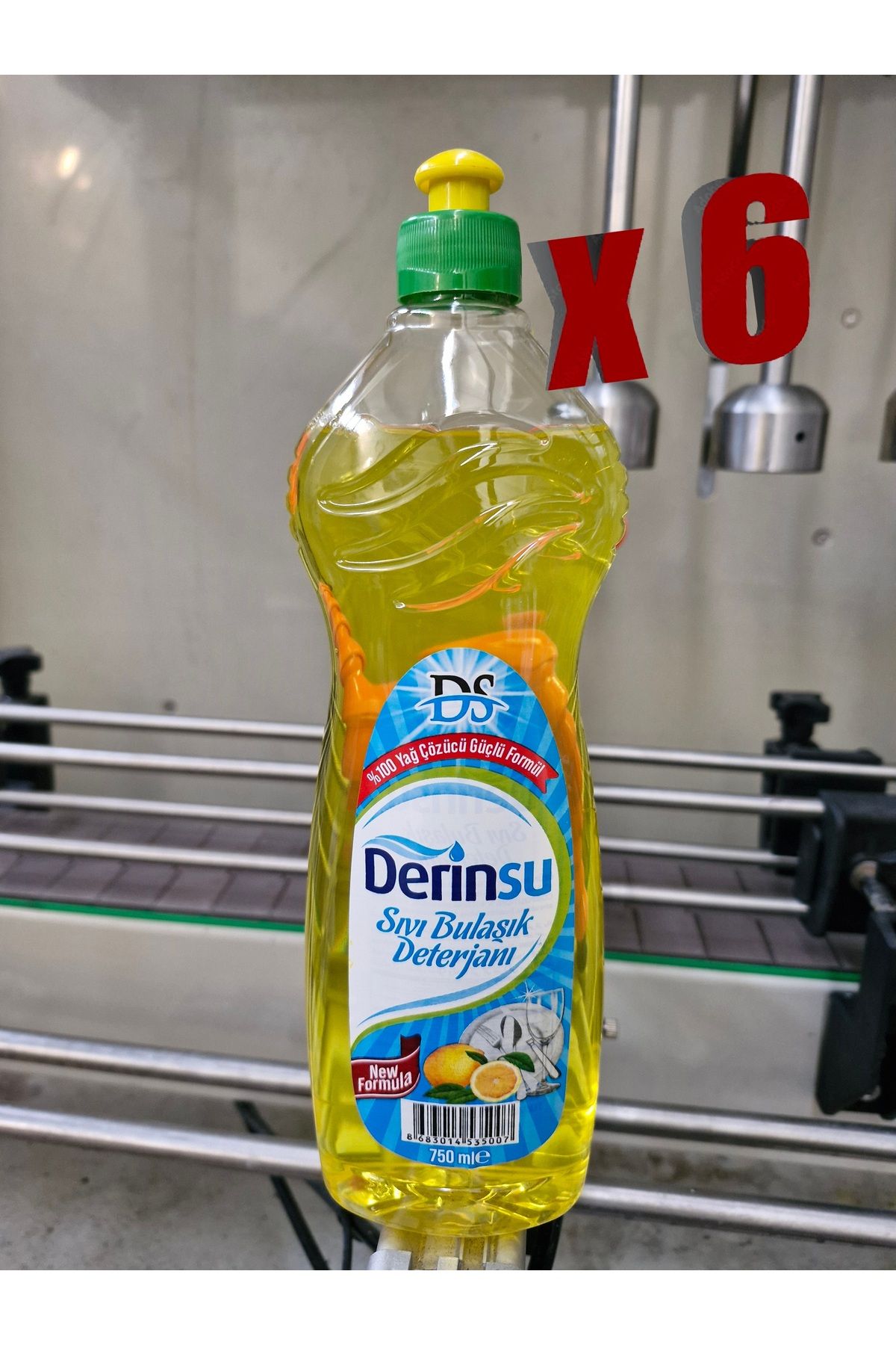 DERİNSU KİMYA 750 ML ELDE BULAŞIK DETERJANI 6 ADETX 750 ML