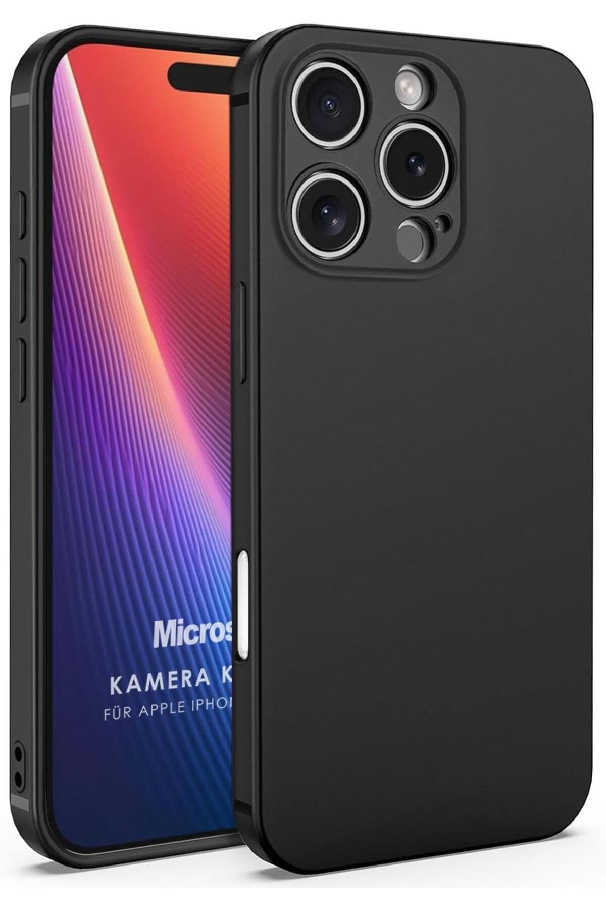 STOREMAX htpshopmx iPhone 16 Pro Max Kılıf Kamera Korumalı Siyah [iPhone 16 Pro Max ile Uyumlu Kılıf - S