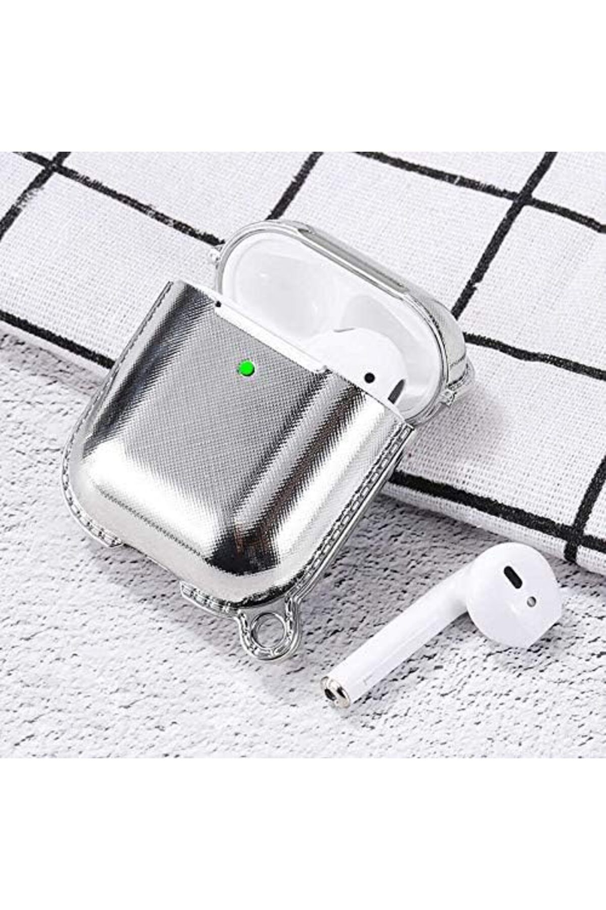 CALRADİA Electroplate AirPods Kılıf, Gümüş