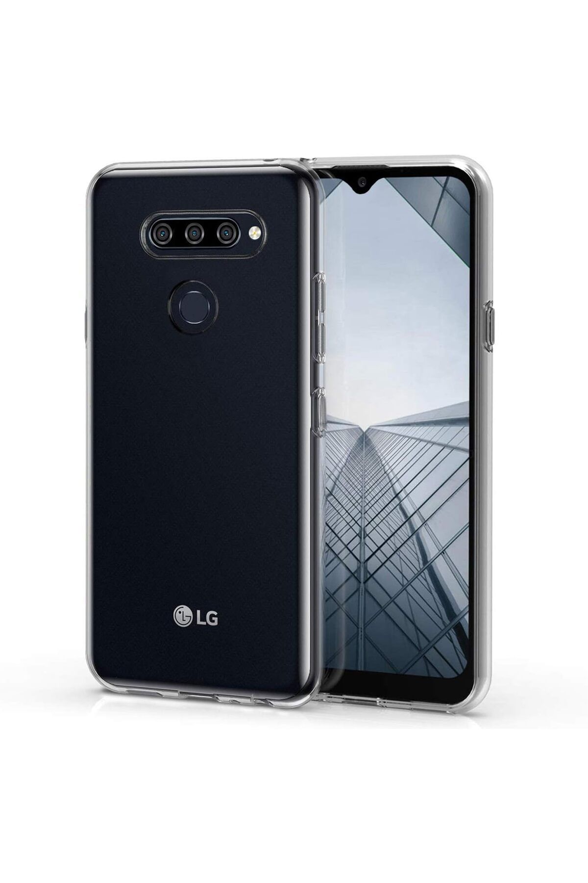 STOREMAX lvnmblya LG K50s için Kılıf Transparent Soft Beyaz [K50s ile Uyumlu Kılıf - Beyaz] Shop Deesing