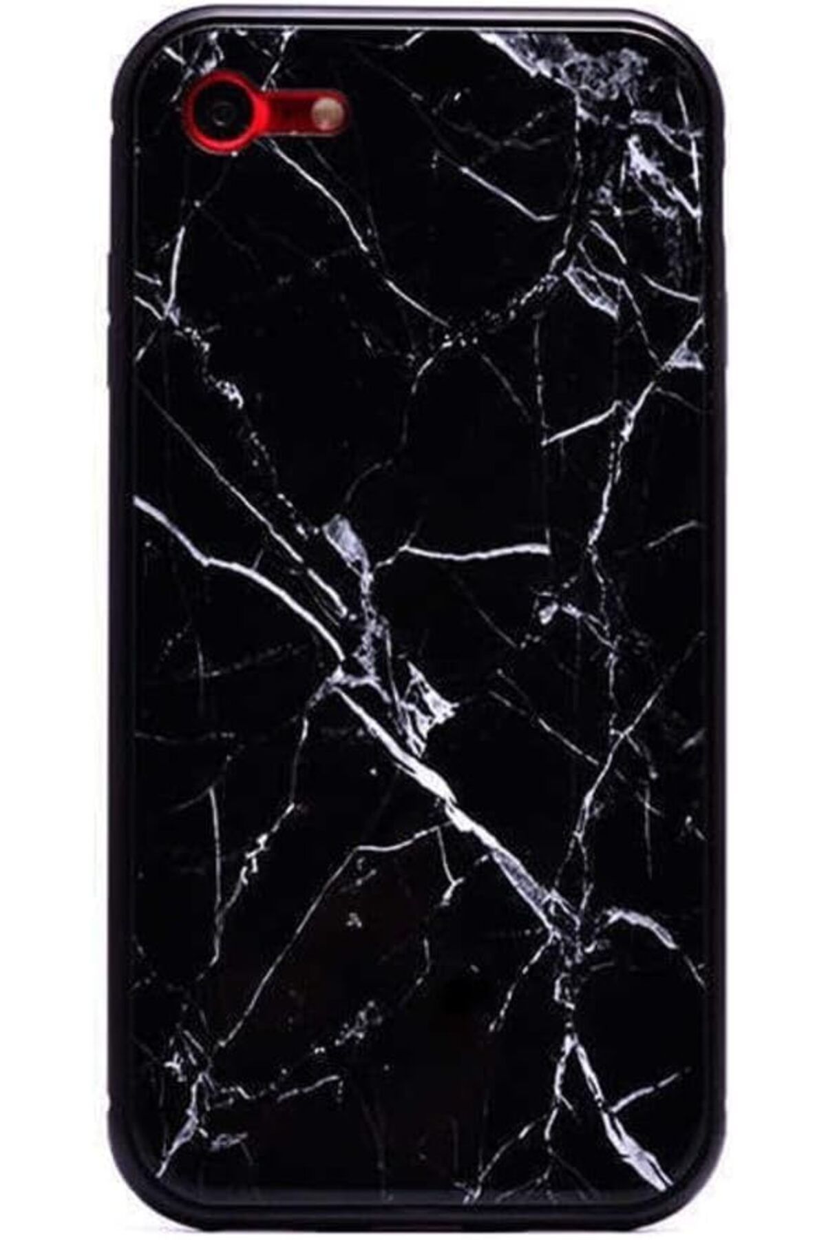 STOREMAX nffashopm iPhone 7 ile Uyumlu Mermerli Devrim Siyah Cep Telefonu Kılıfı storestarx 1051353