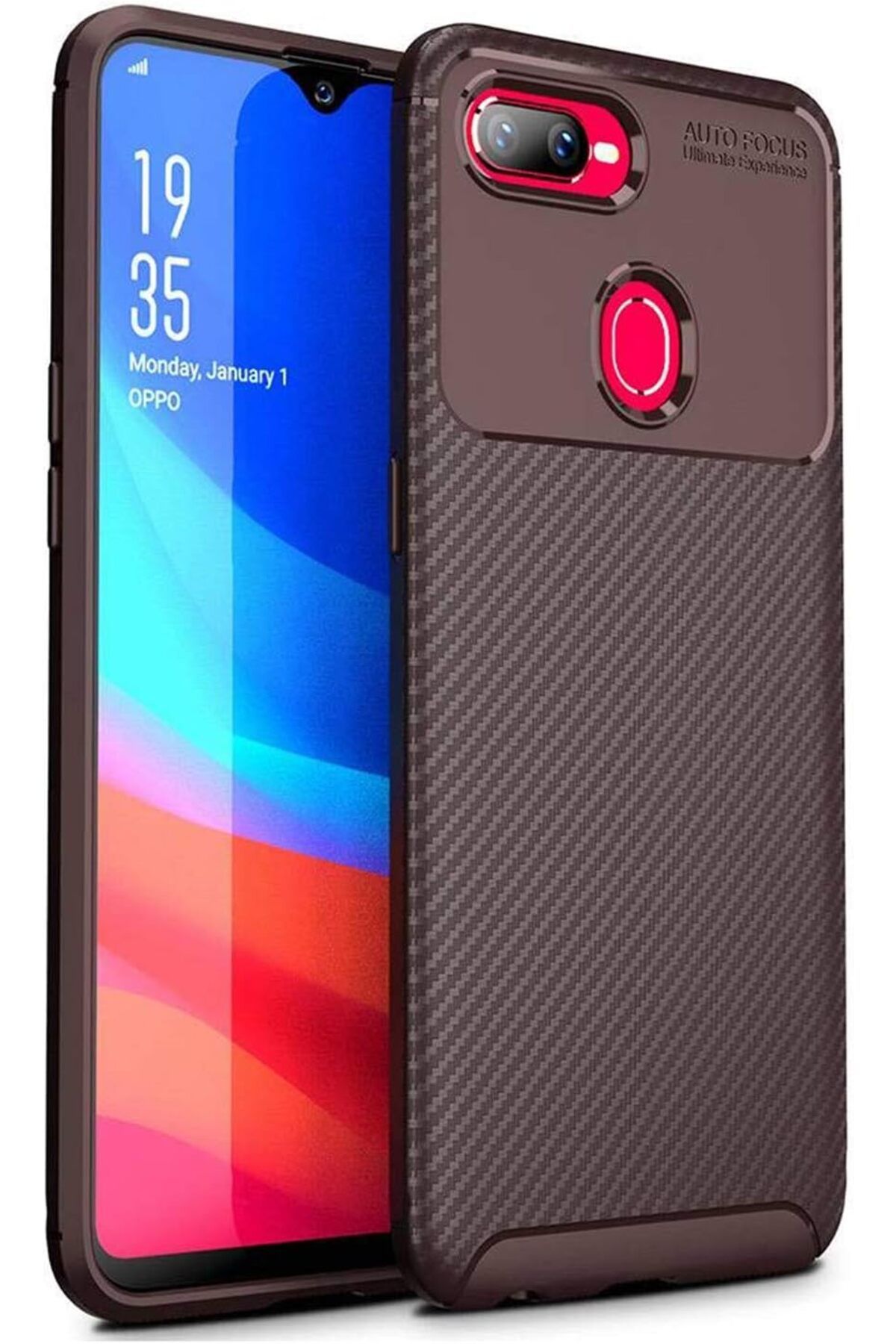 STOREMAX nffashopm Oppo F9 / F9 Pro için Kılıf Legion Series Kahverengi [F9 / F9 Pro ile Uyumlu Kılıf -