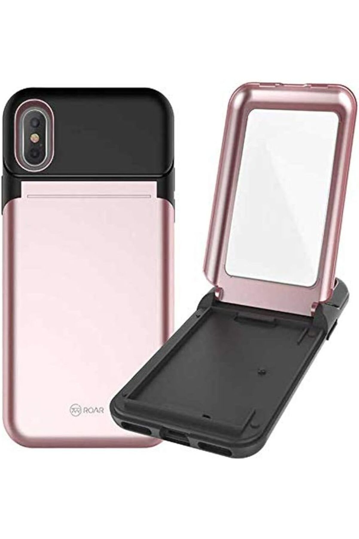 STOREMAX nffashopm 9008 iPhone XS 5.8 ile Uyumlu Kılıf, Mirror Bumper Case, Rose Gold storestarx 1051353