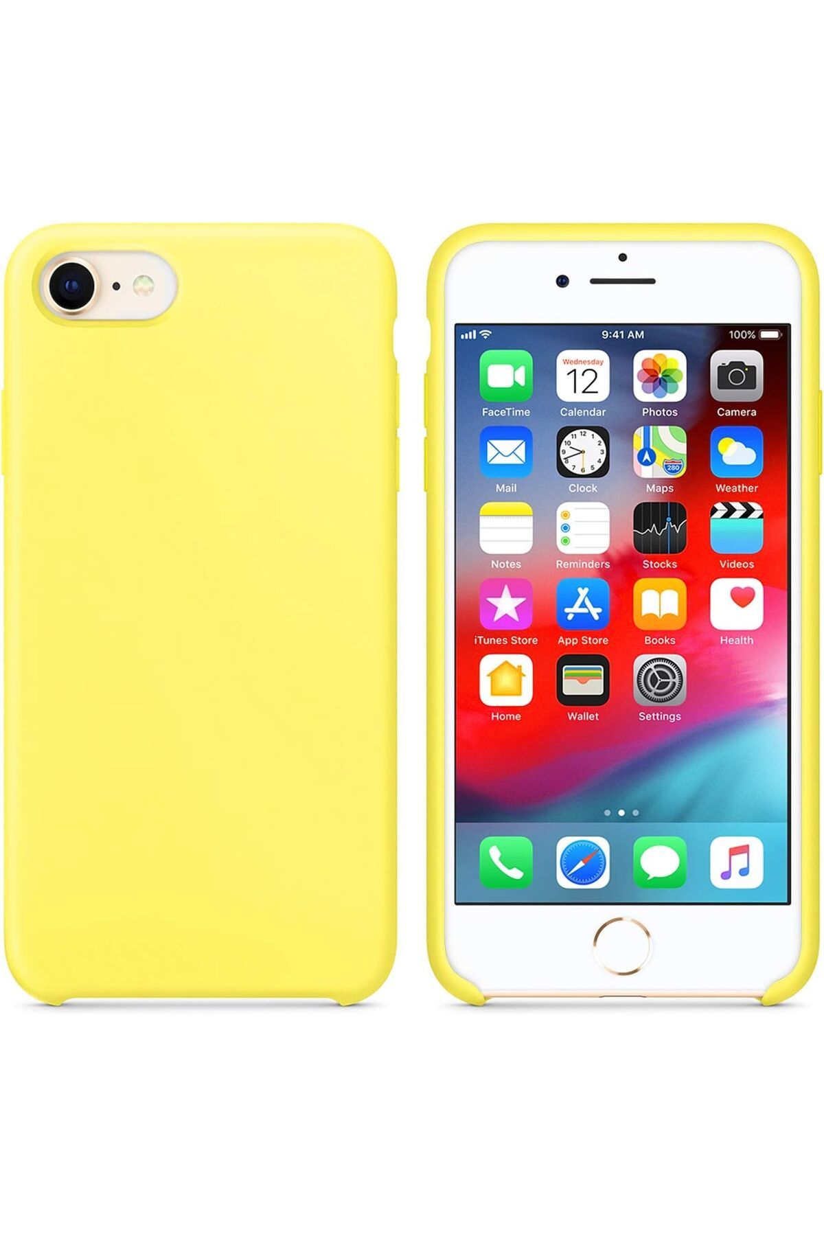 STOREMAX srhtDS iPhone 7 Kılıf Liquid Lansman Silikon Güneş Sarısı Desing 266450
