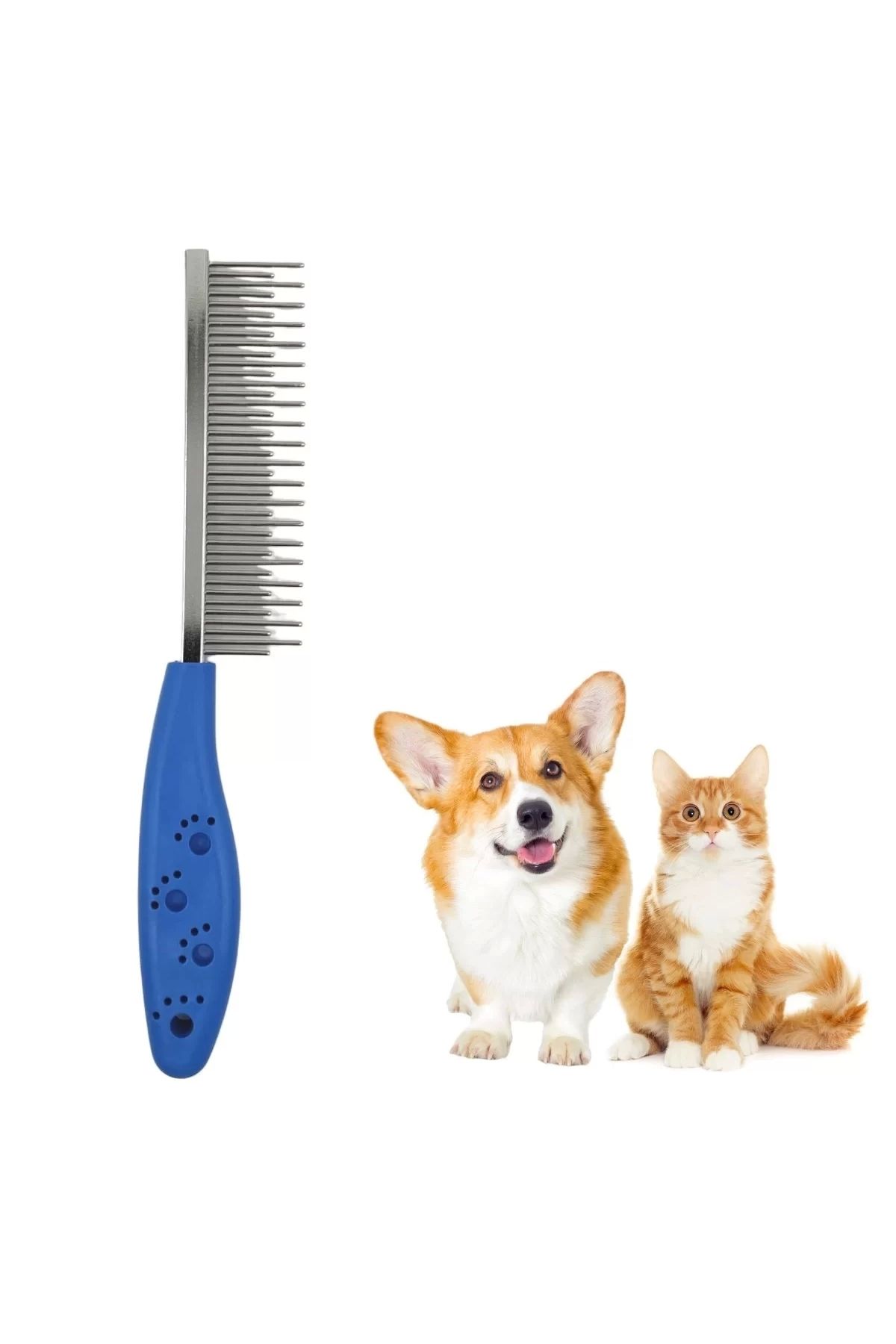 ÇERÇİCİ Kıtık Açıcı Metal Kedi Köpek Tarağı