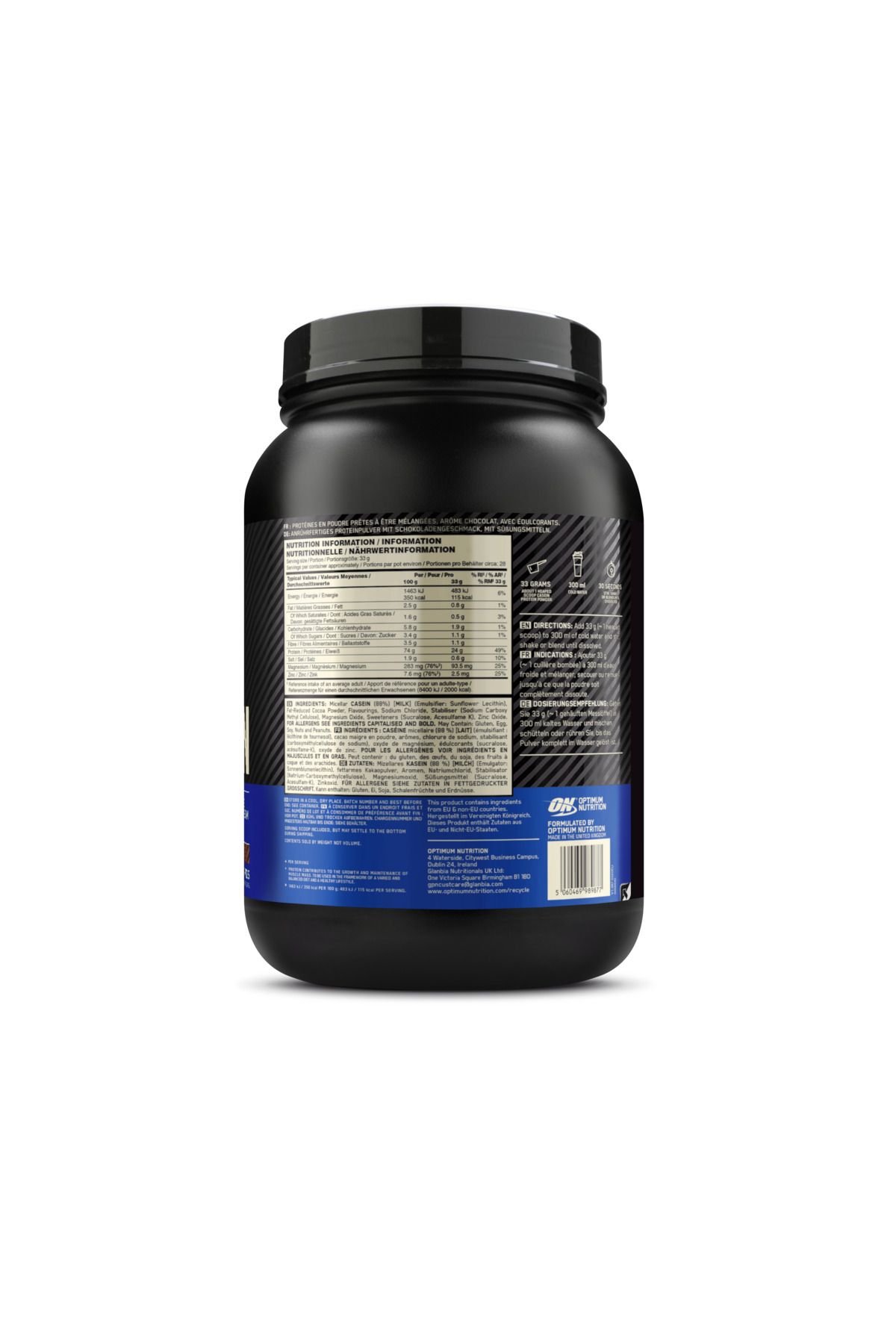 Optimum Nutrition-Casein GS Rev 924g 28 Serve - كريتين بنكهة الشوكولاتة 317g 93 Serve مجموعة من 2 5