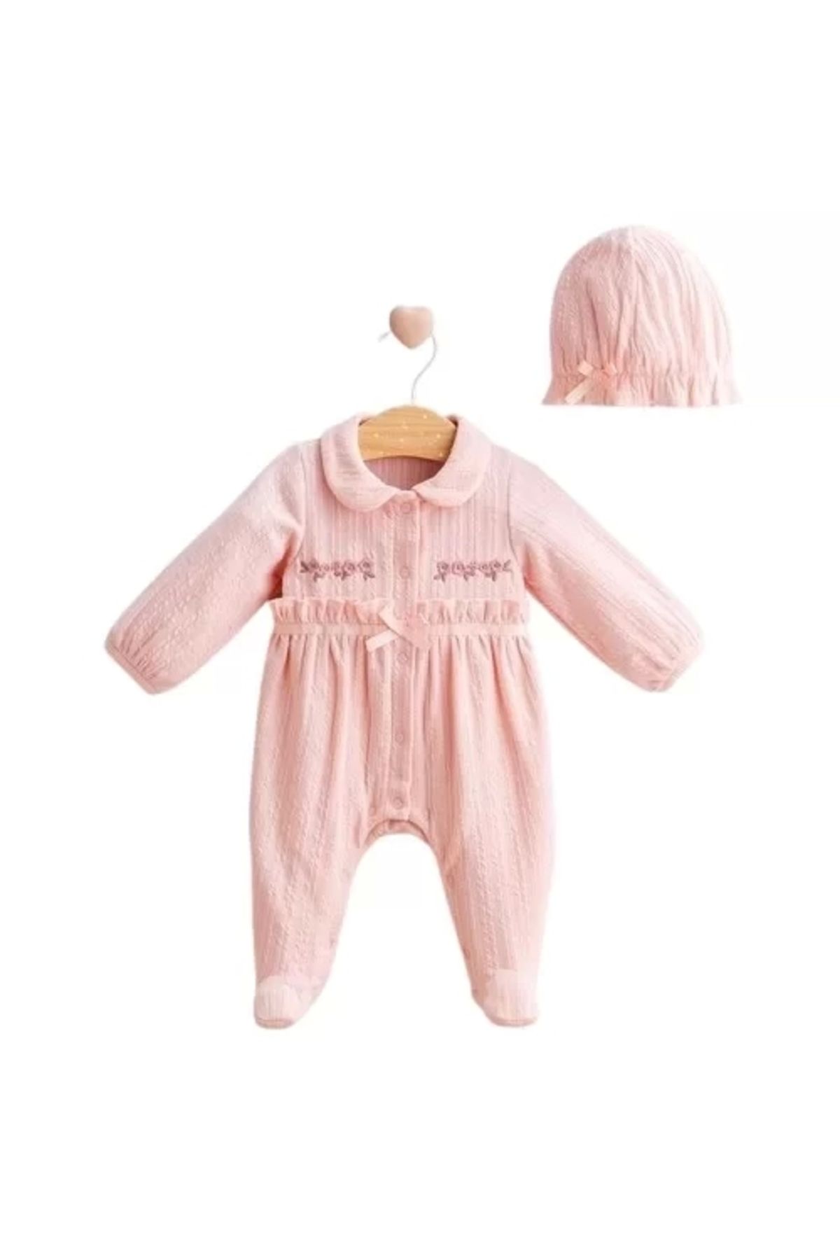 Tongs Baby-Pink Baby Blooming Jumpsuit 1