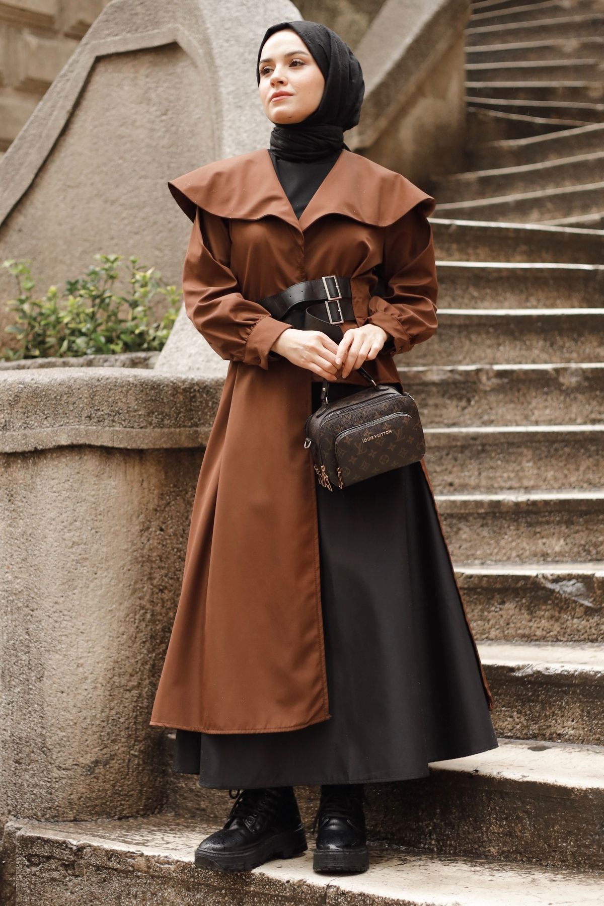 Gizce-Leor Brown Trench Coat 6