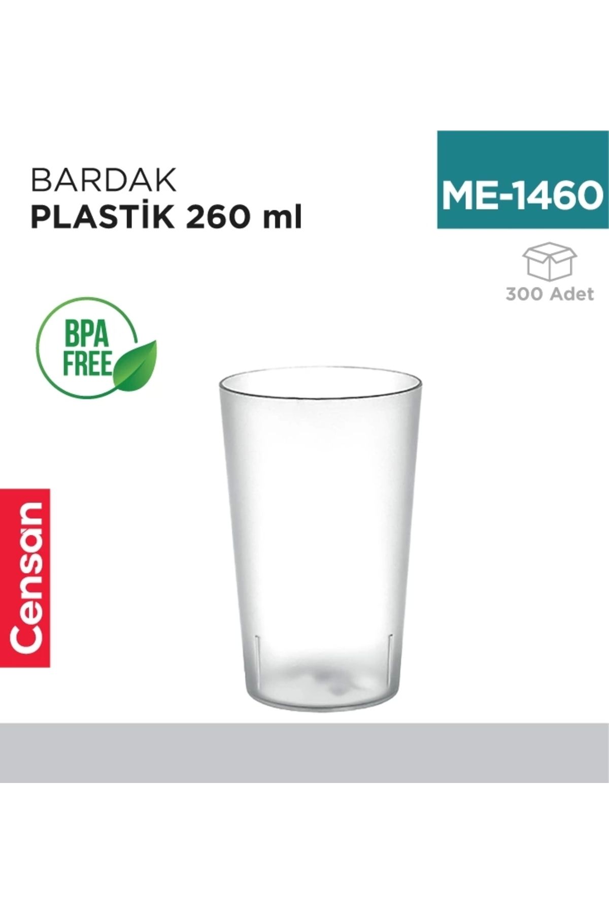 Censan BARDAK PLASTİK 0.26 CC (2875)