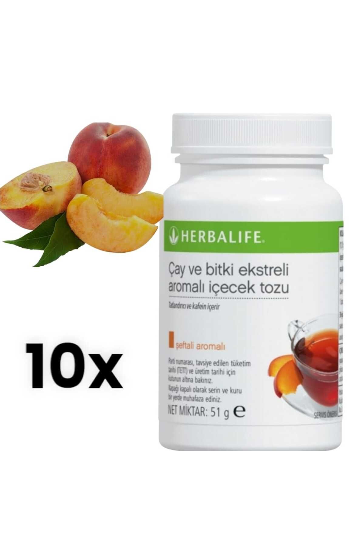 Herbalife Şeftali Aromalı Bitkisel Çay (10 adet)