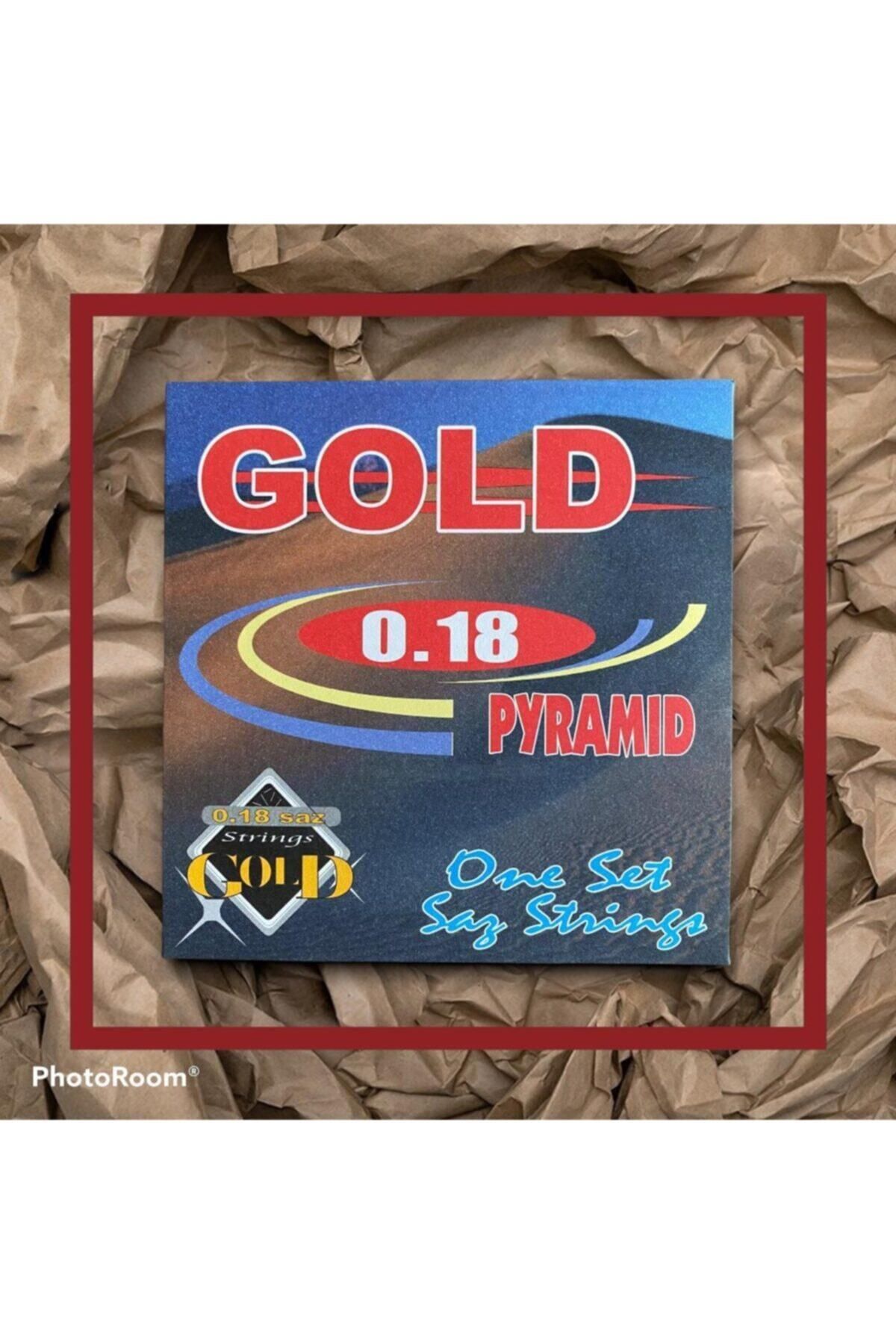 GOLDPYRAMİD 0.18 Kısa Sap Pyramıd Saz Teli  5 Adet Saz Mızrabı Hediye