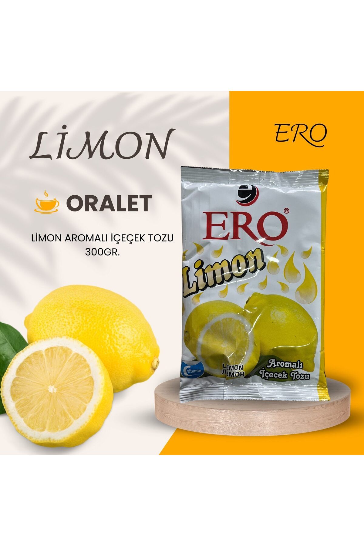 Ero LİMON AROMALI TOZ İÇECEK 300GR.