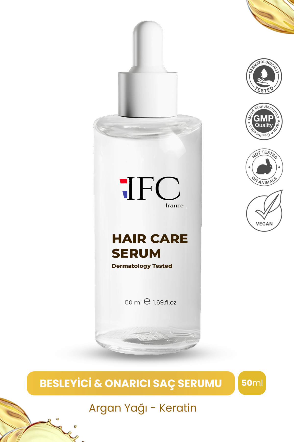 Hair Care Oil Complex Yıpranmış Saçlara Özel French Formula Saç Bakım Serumu 50ml — 50H