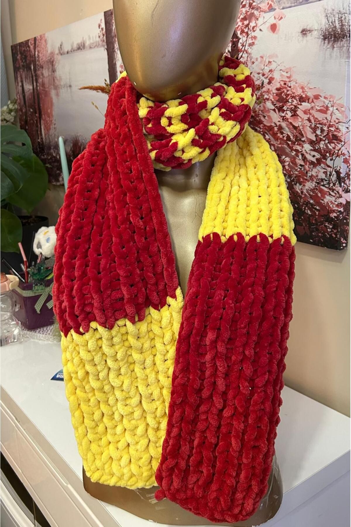 PERA KNITTING ART GS FAN روسری برای عاشق